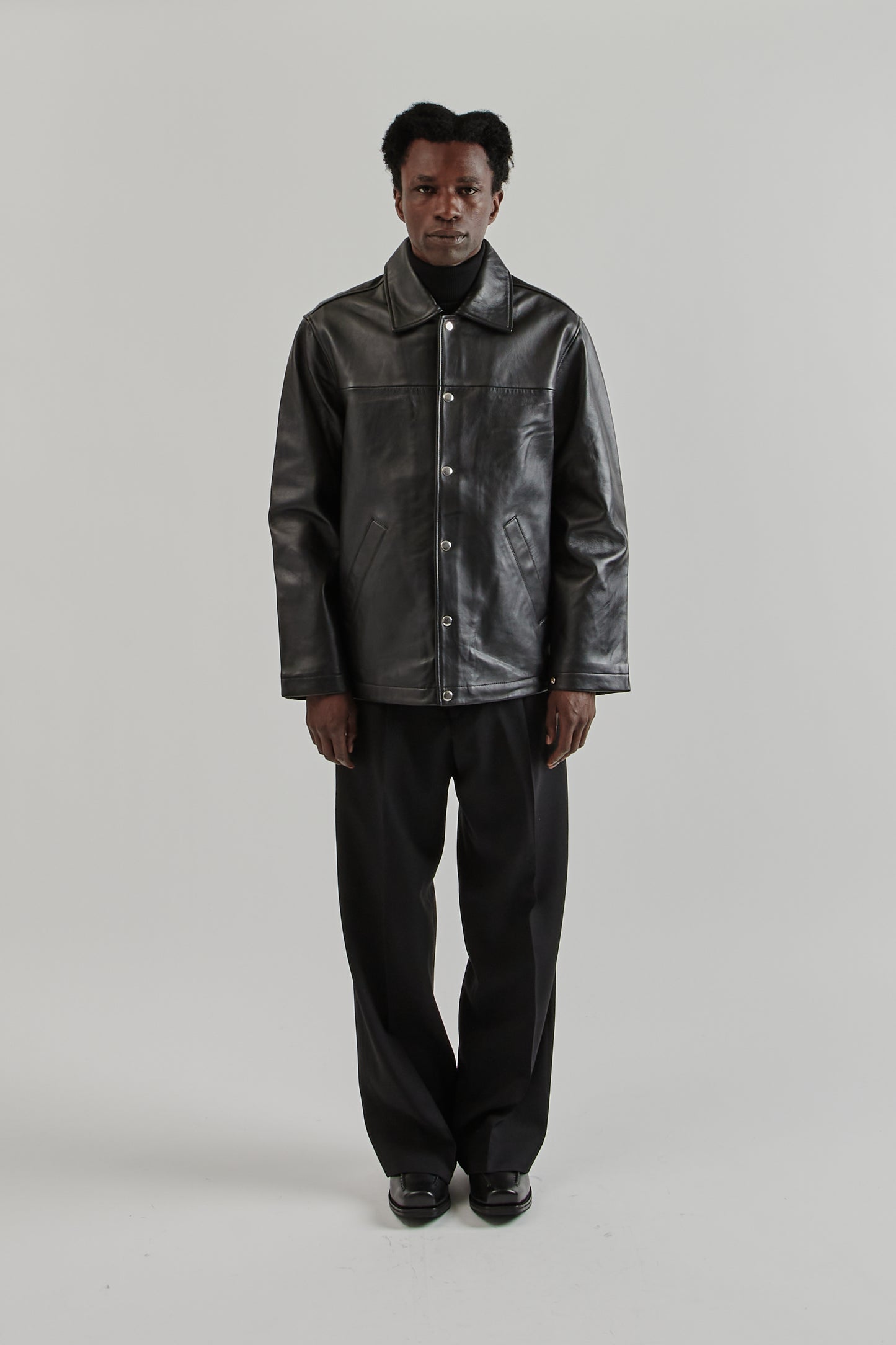 Sunflower FW25 Coach Leather Jacket Black 12