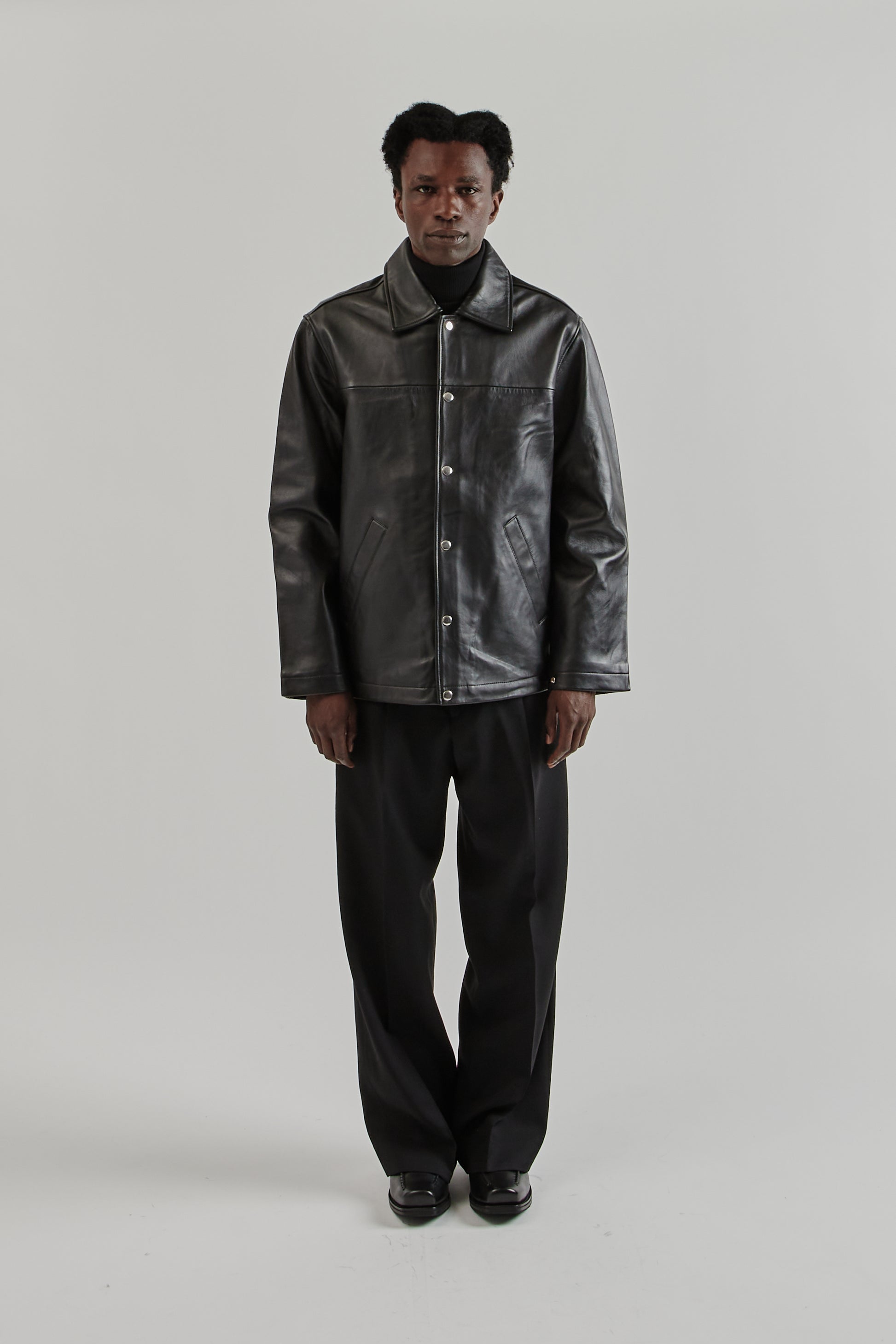 Sunflower FW25 Coach Leather Jacket Black 12