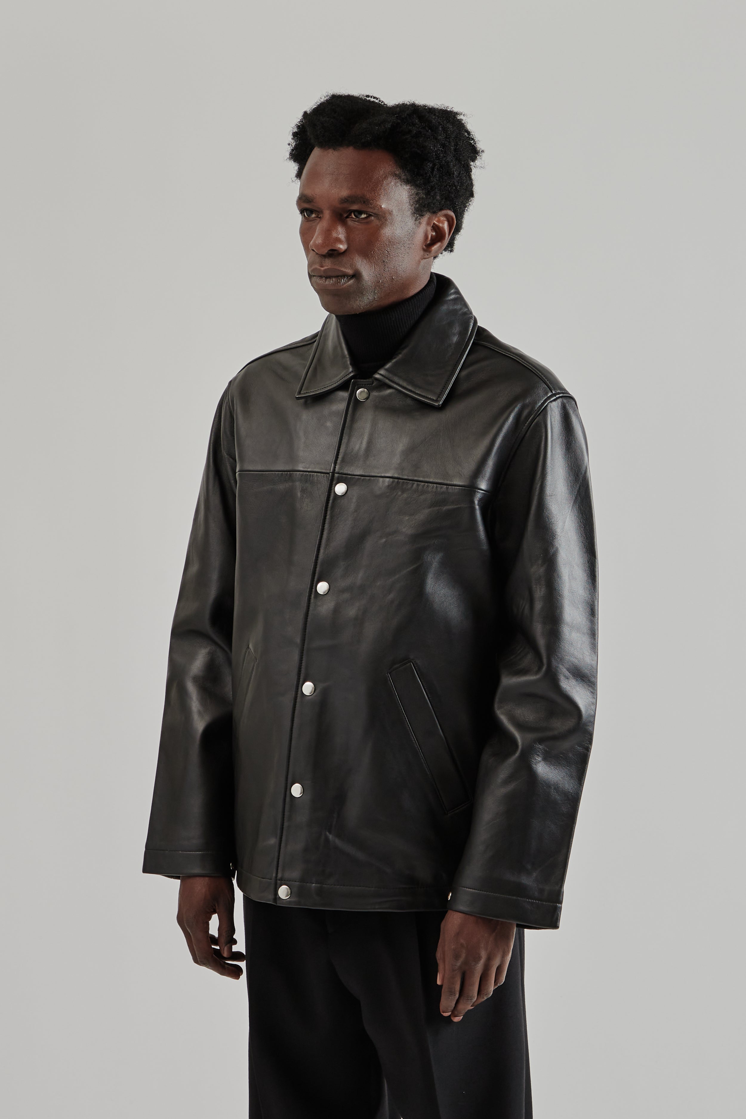 Sunflower Coach Leather Jacket - Black | Wallace Mercantile Shop