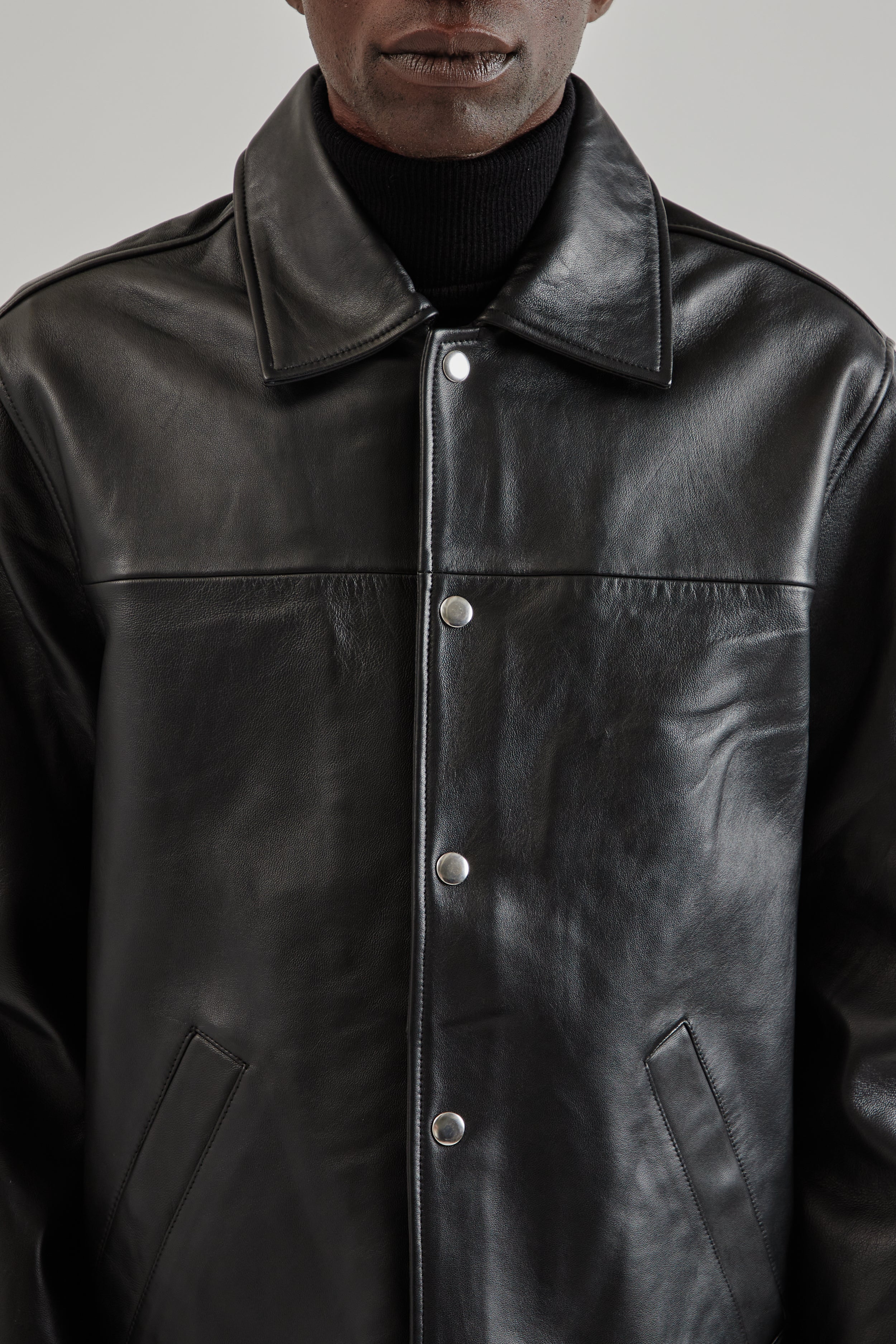 Sunflower Coach Leather Jacket - Black | Wallace Mercantile Shop