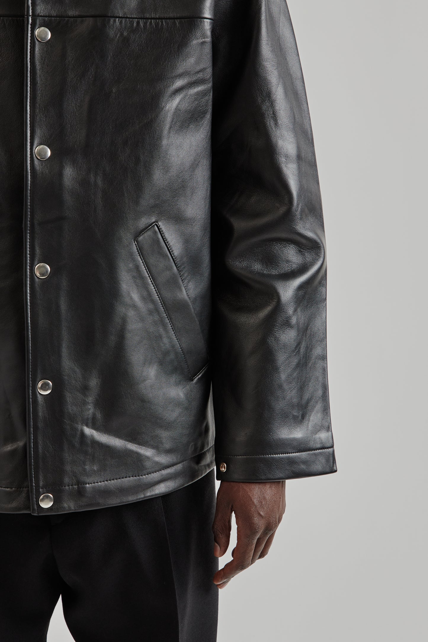 Sunflower FW25 Coach Leather Jacket Black 7
