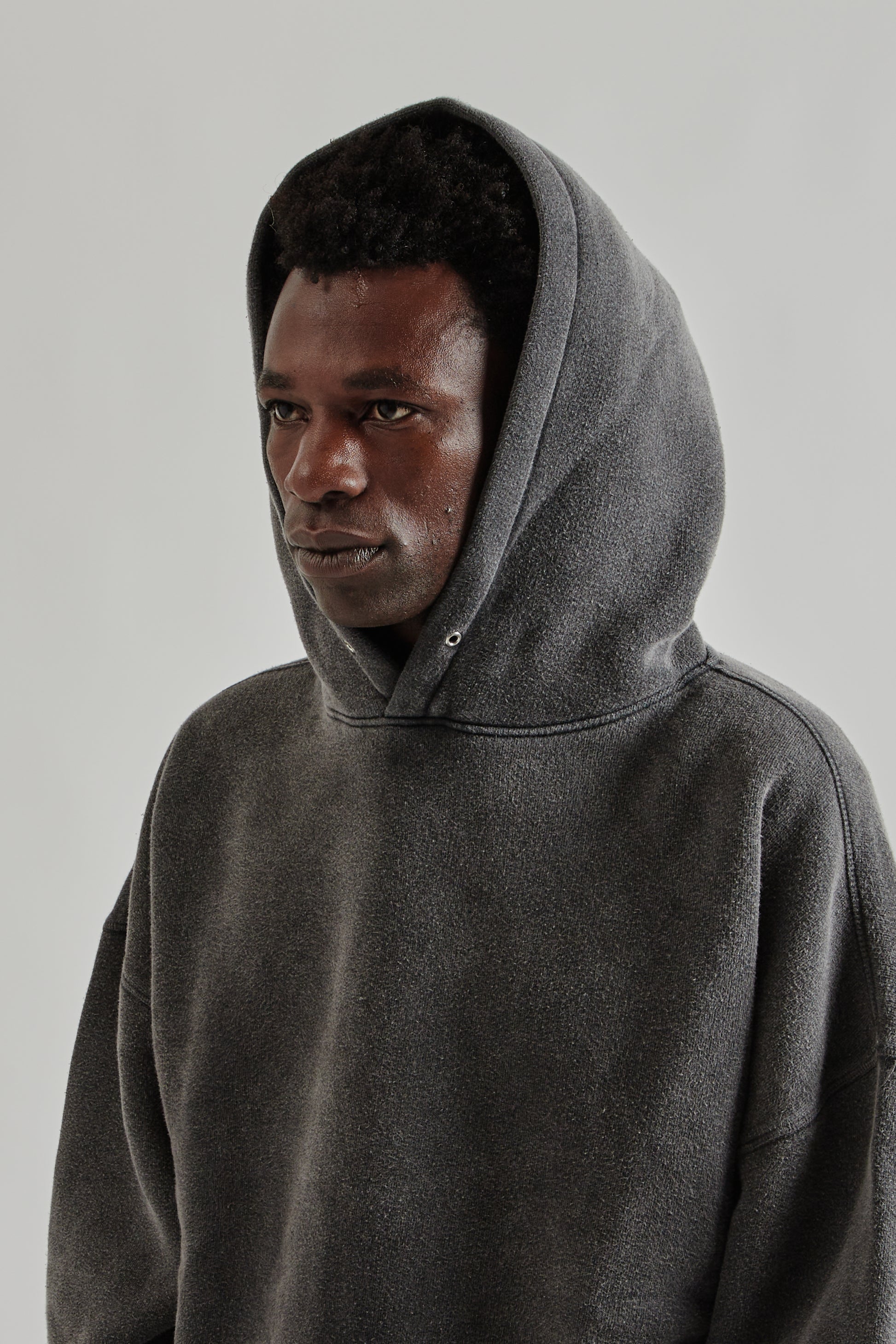 Sunflower FW25 Hood Sweat Anthracite Washed 13