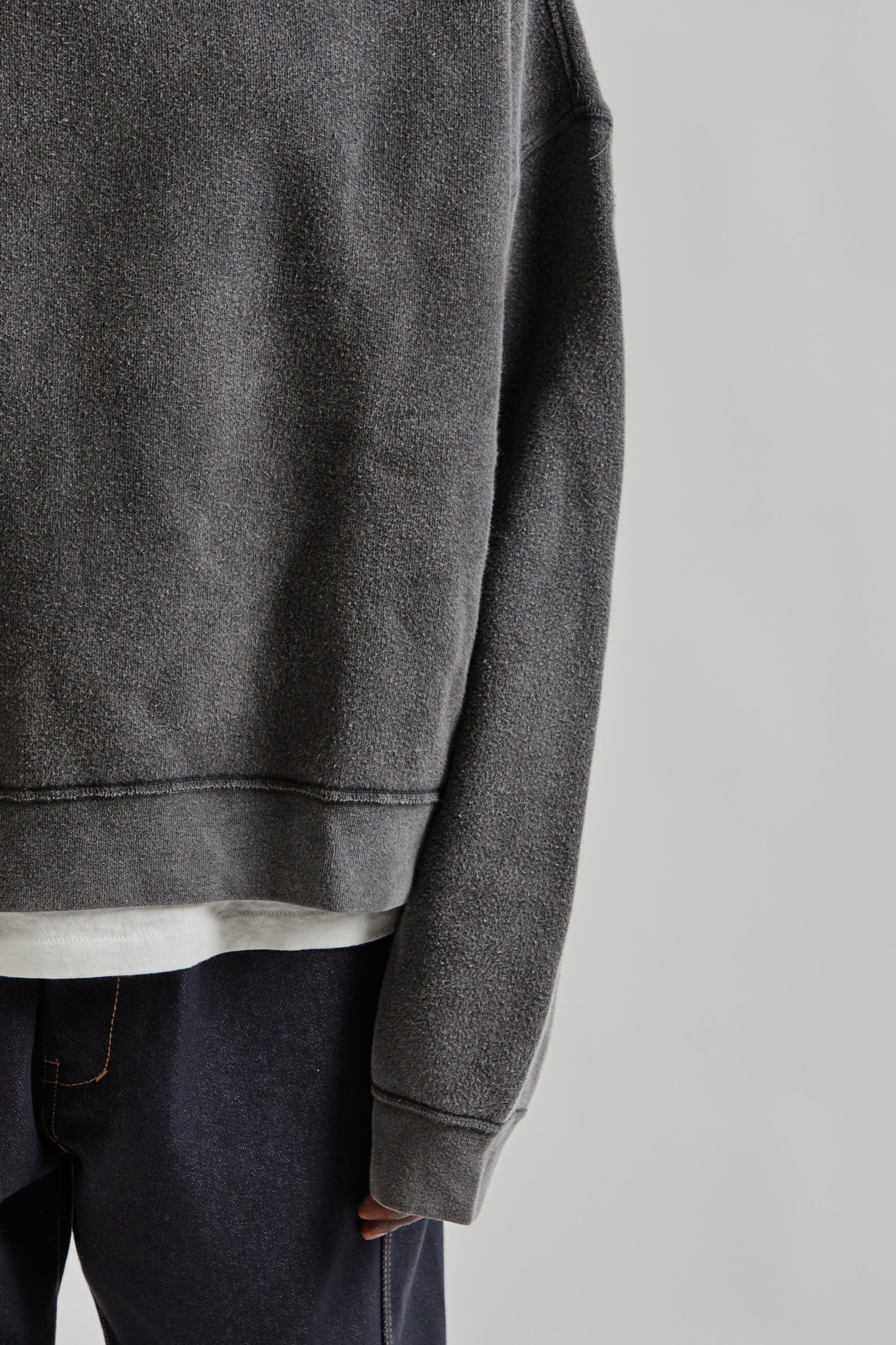 Sunflower FW25 Hood Sweat Anthracite Washed 8