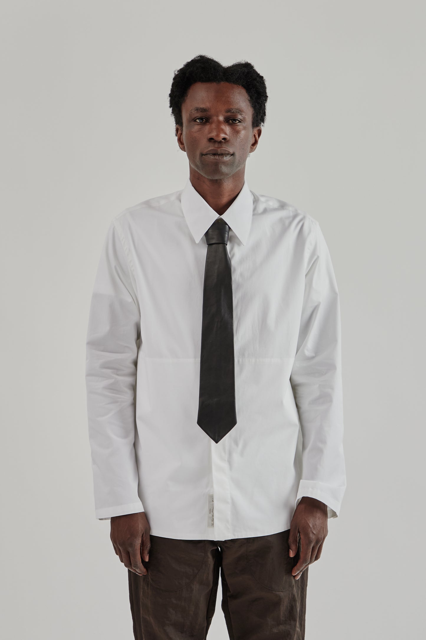 Leather Tie - Black