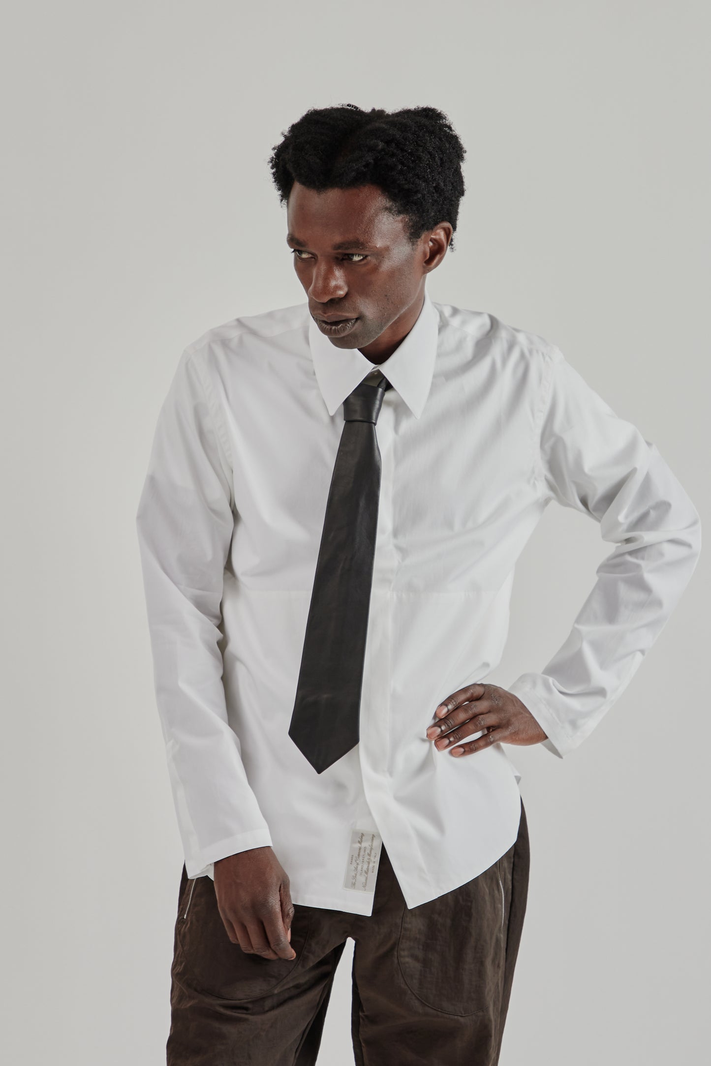 Leather Tie - Black