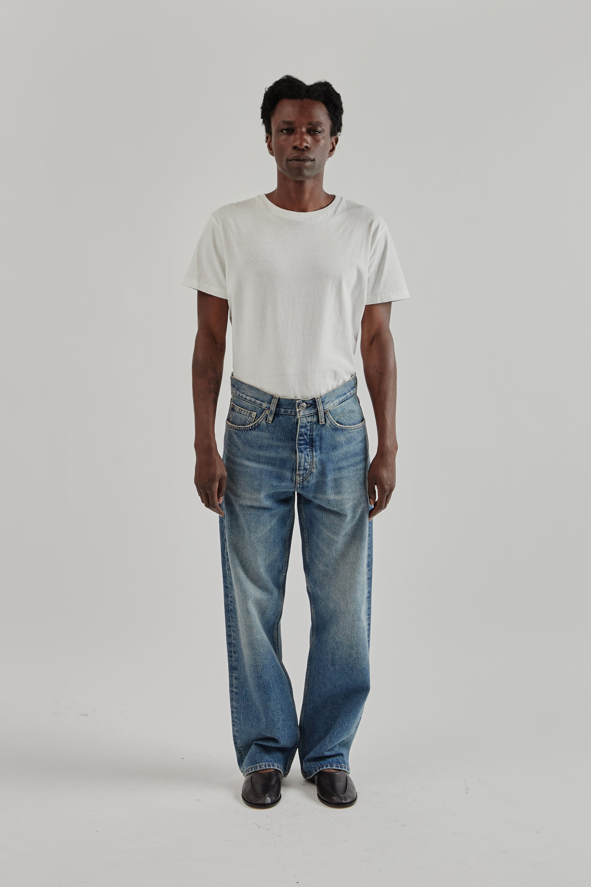 Sunflower FW25 Loose Denim Dark Blue Vintage