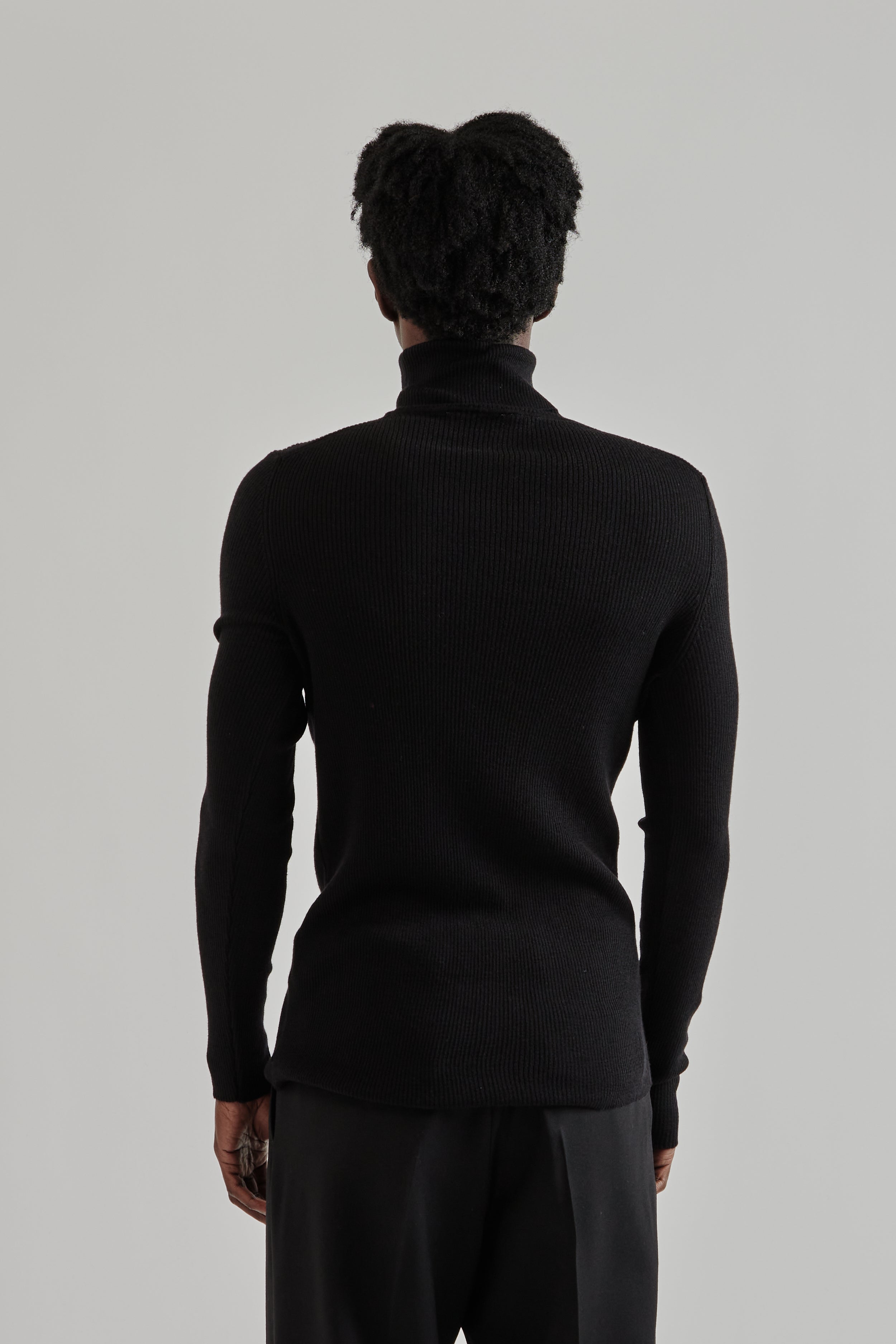 Sunflower Merino Rib Turtle Neck - Black | Wallace Mercantile Shop