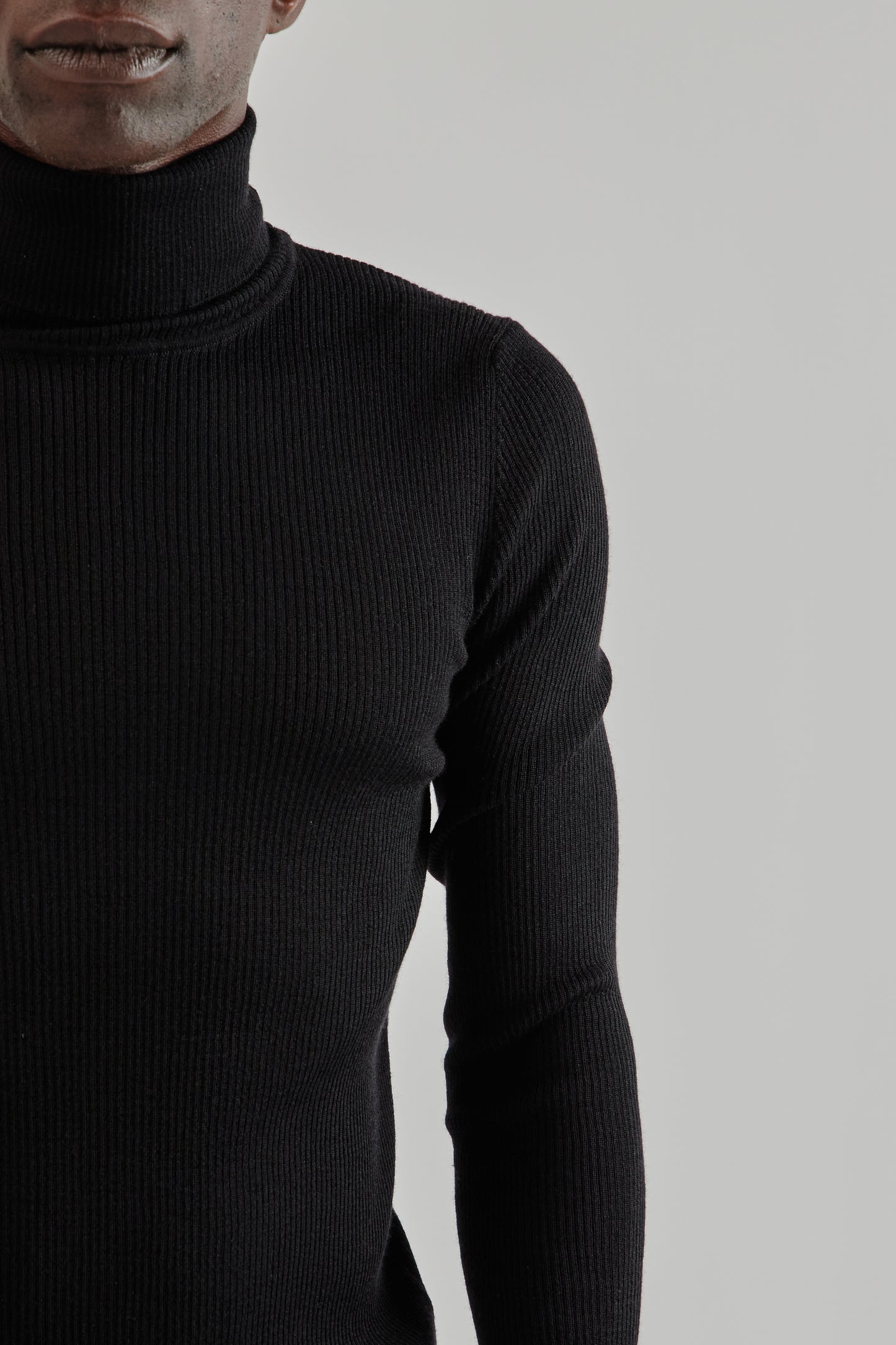 Sunflower FW25 Merino Rib Turtle Neck Black13