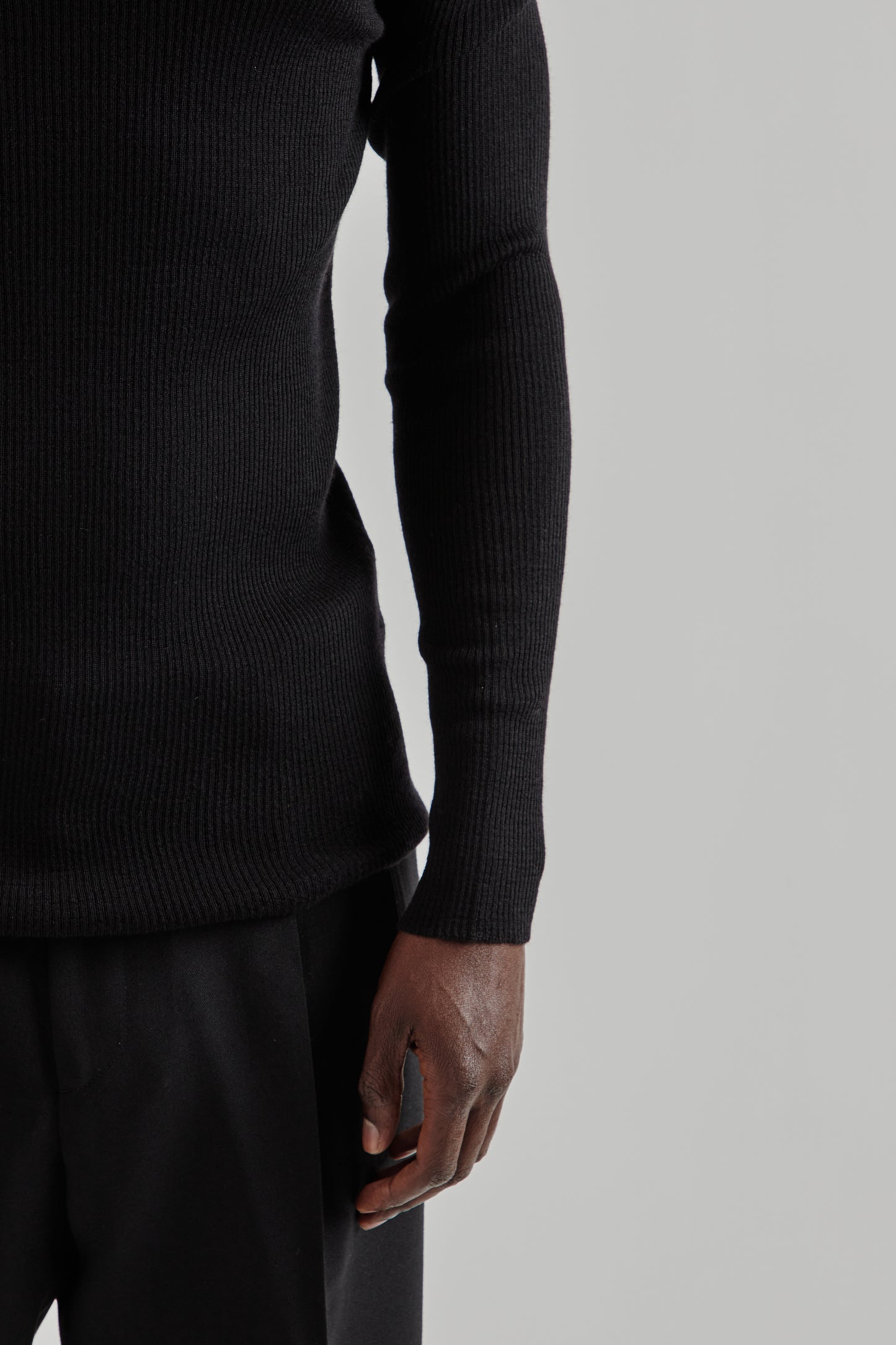 Sunflower FW25 Merino Rib Turtle Neck Black14