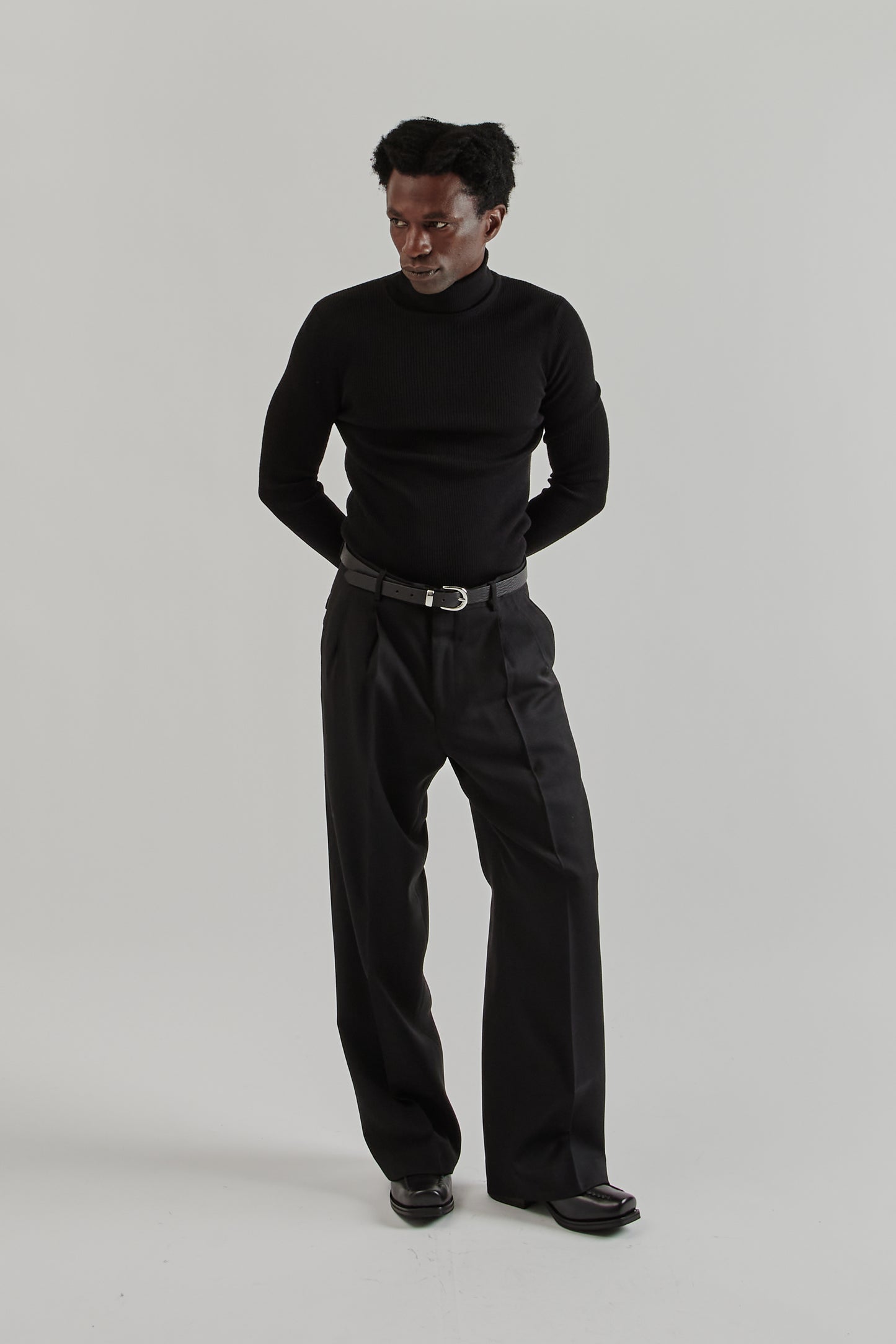 Sunflower FW25 Merino Rib Turtle Neck Black21