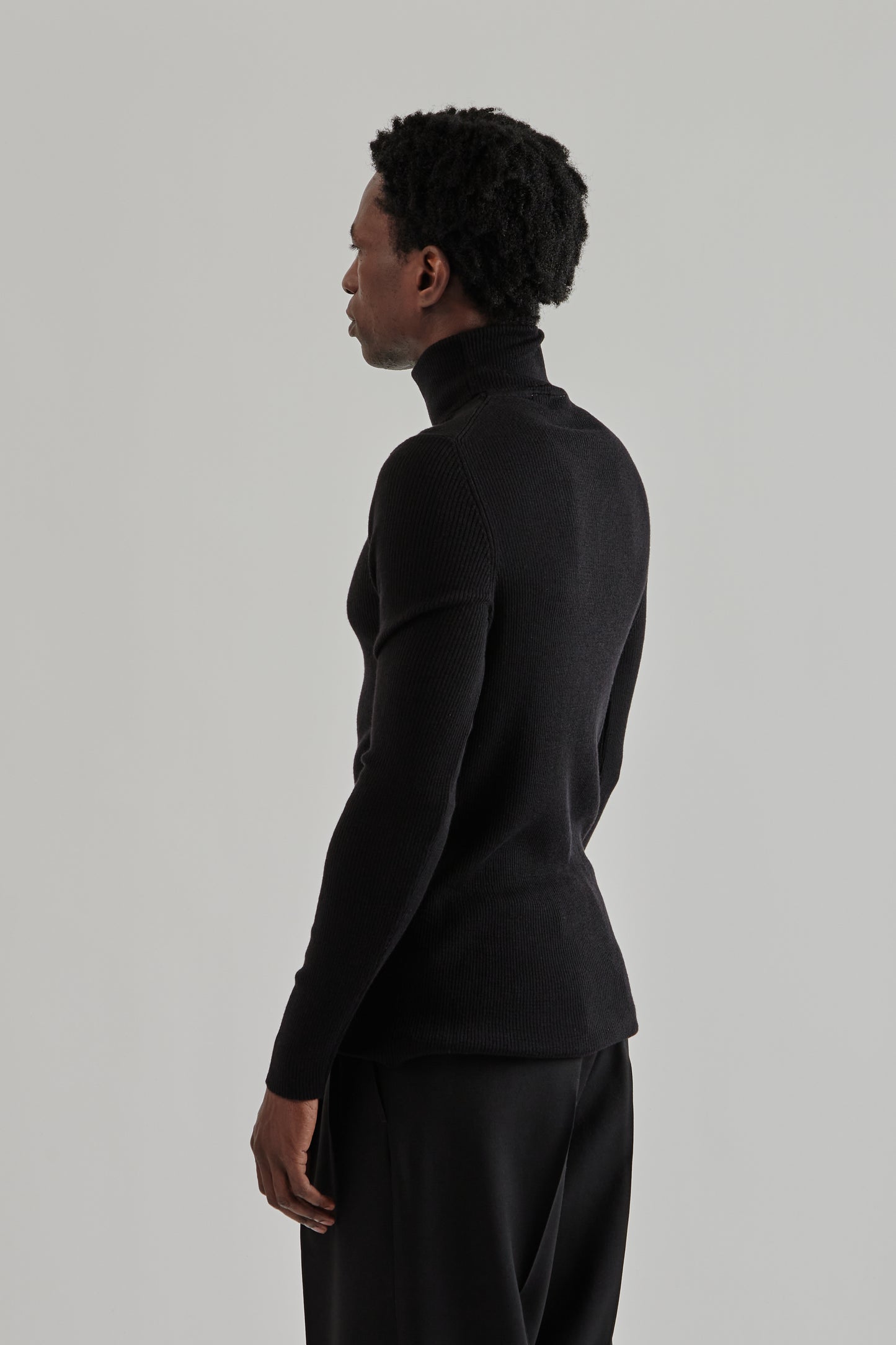 Sunflower FW25 Merino Rib Turtle Neck Black8
