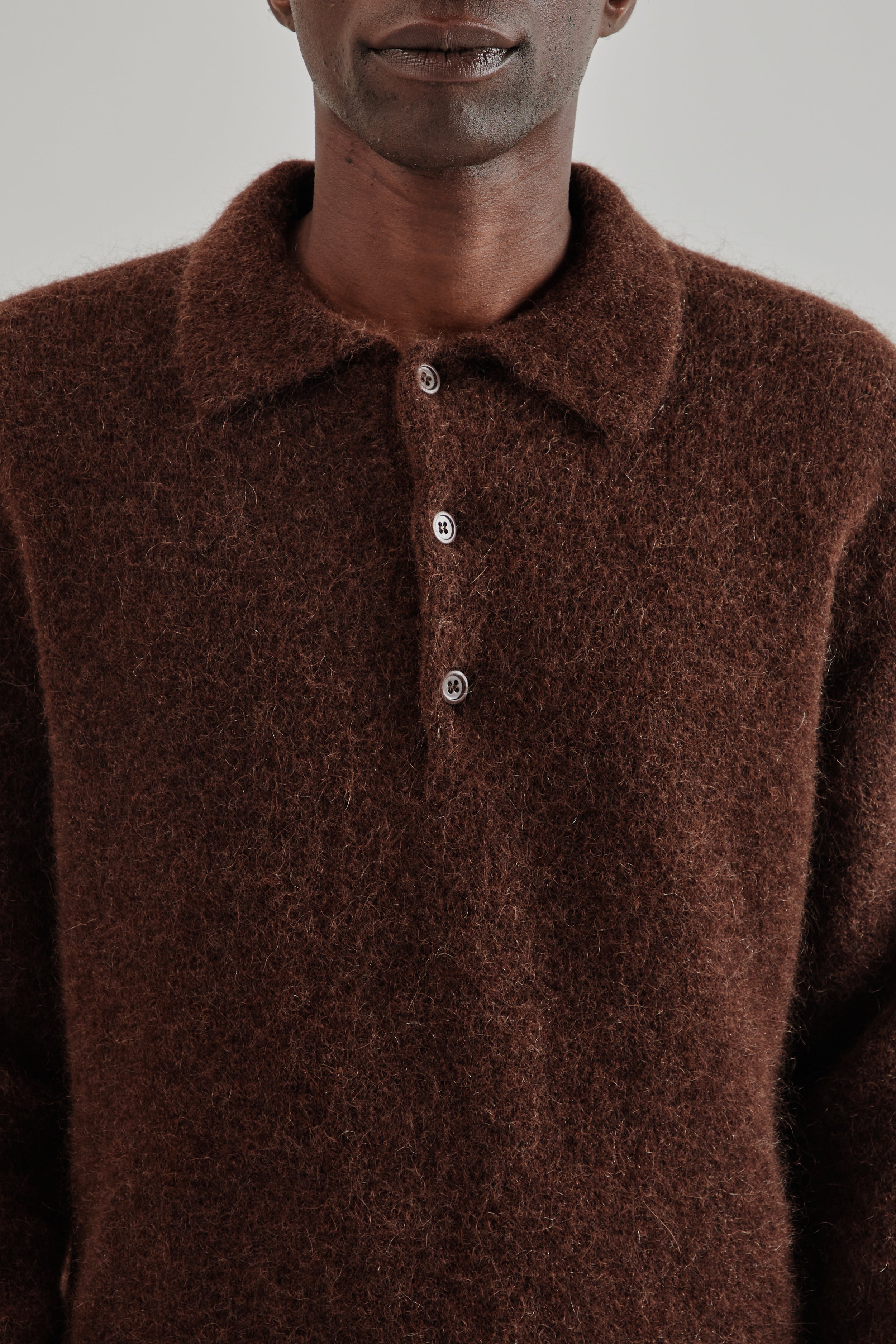 Sunflower Mohair Polo - Brown | Wallace Mercantile Shop