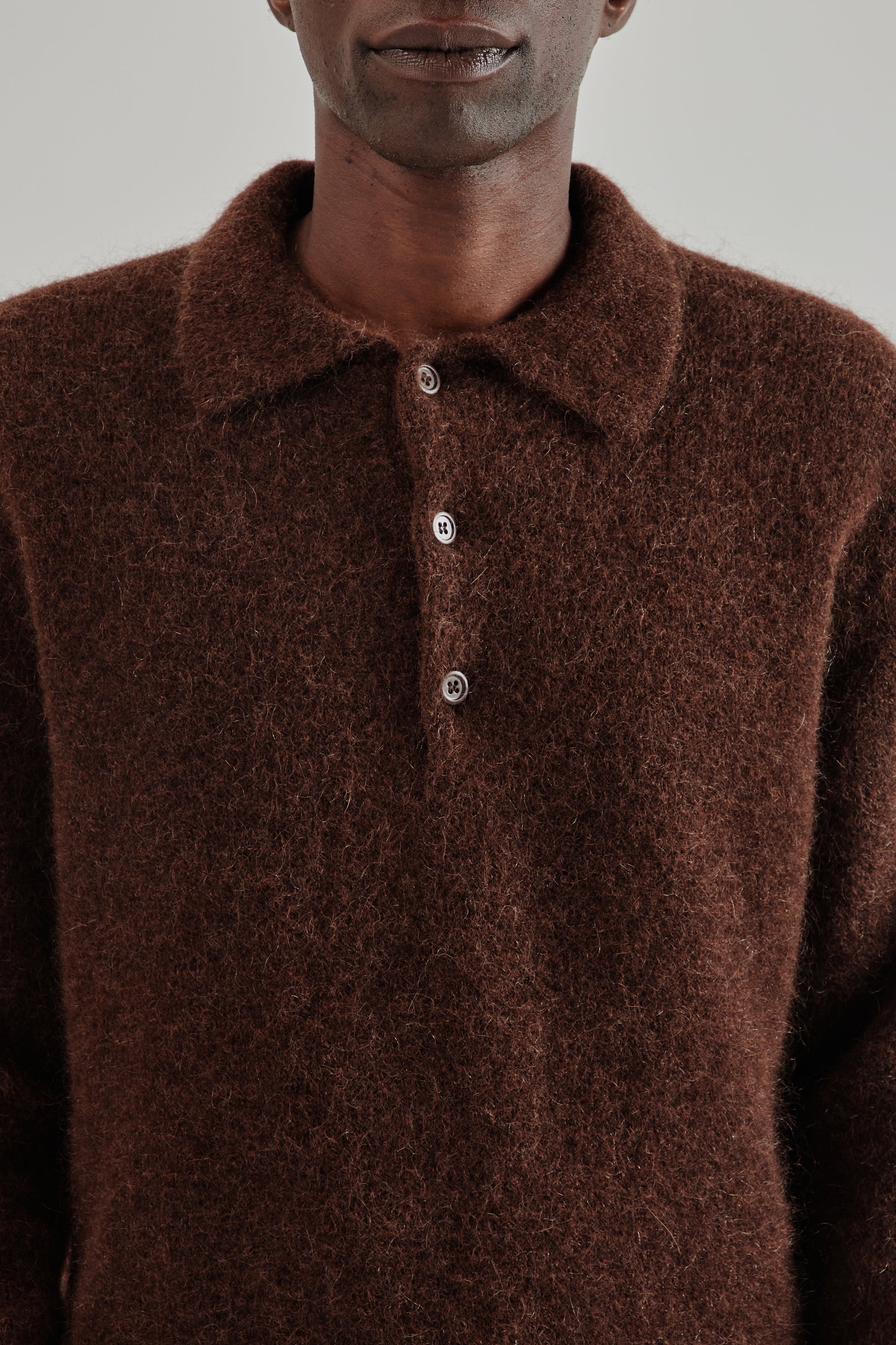 Sunflower FW25 Mohair Polo Brown17