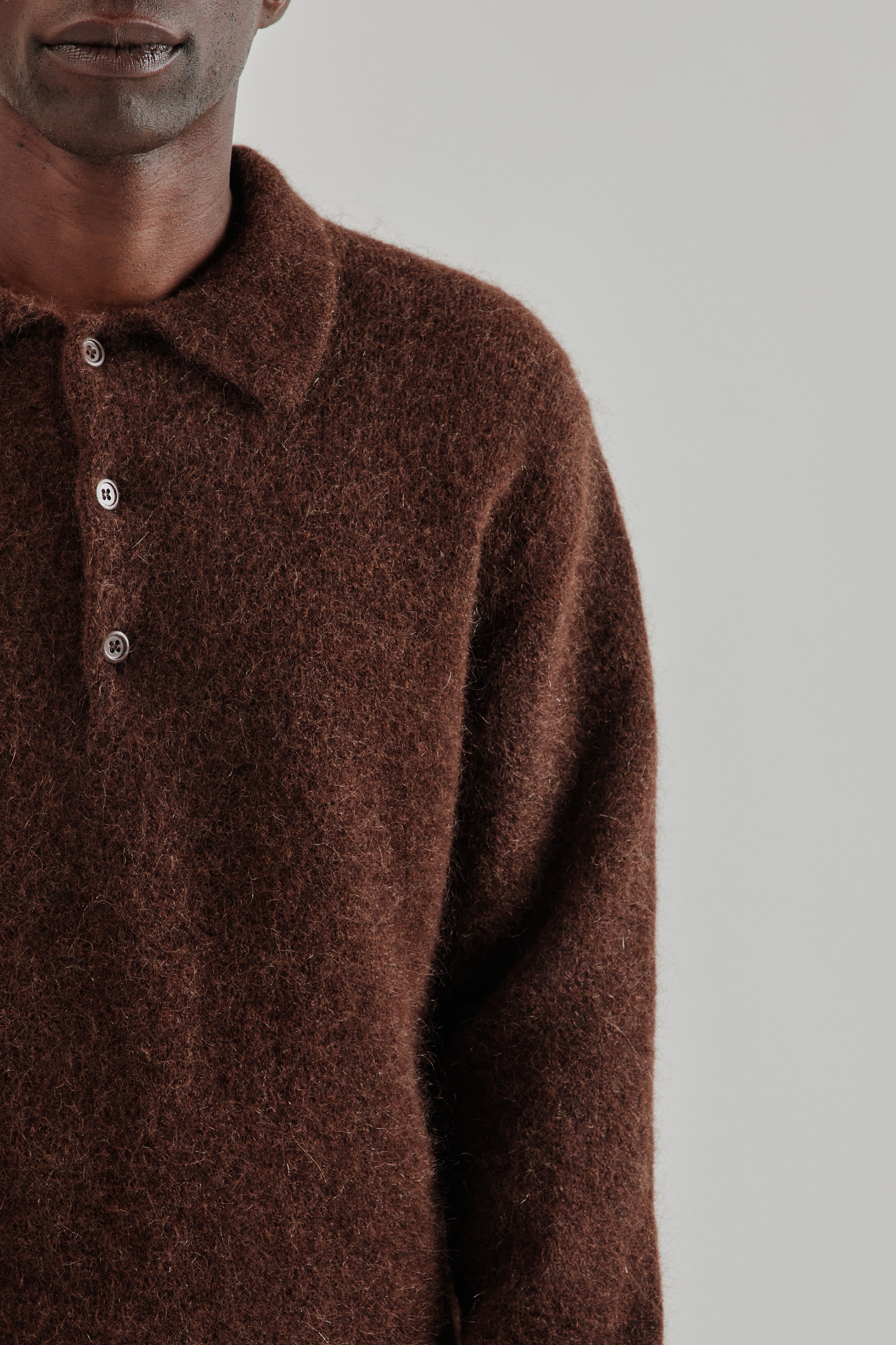 Sunflower Mohair Polo - Brown | Wallace Mercantile Shop
