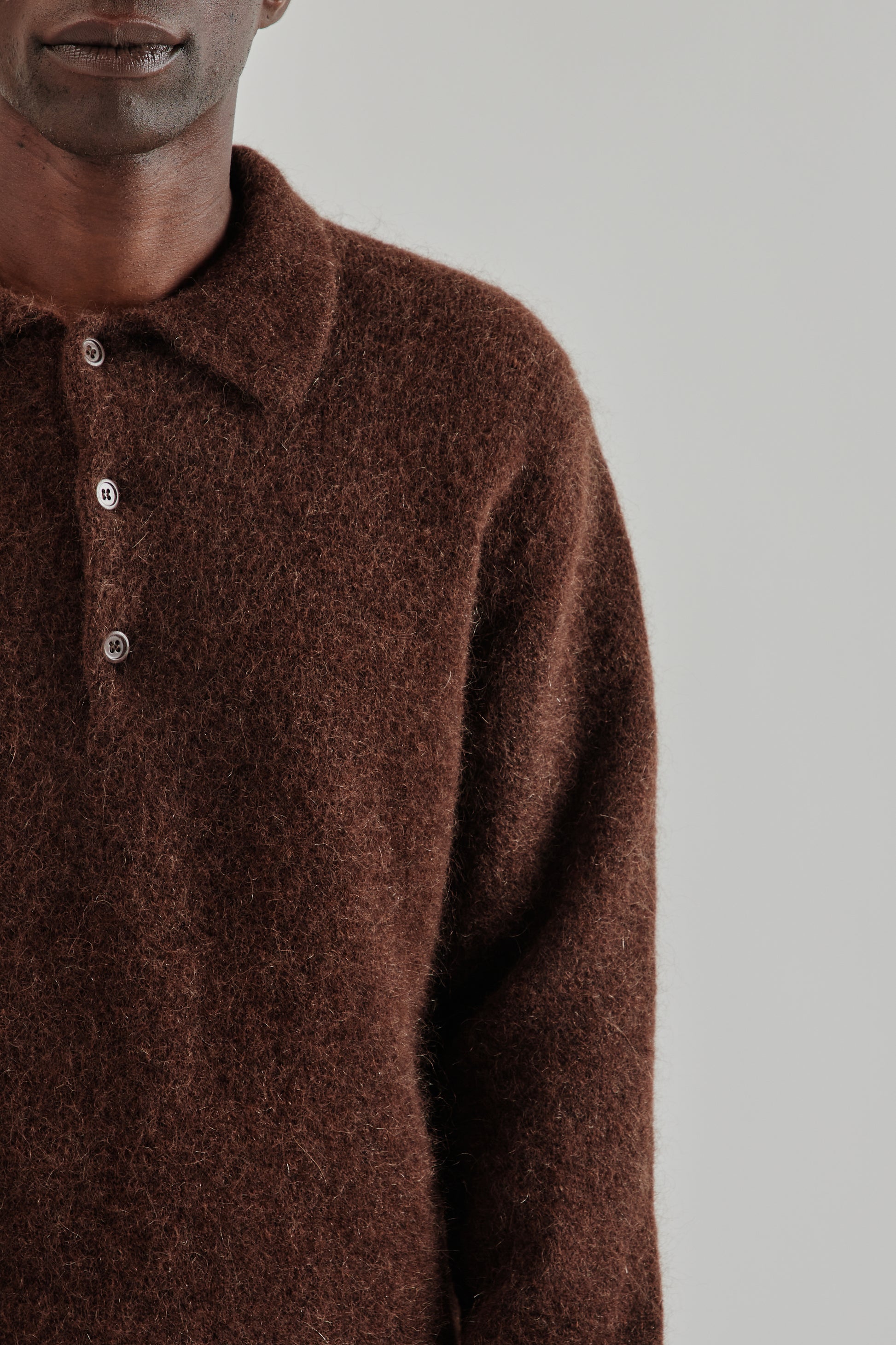 Sunflower FW25 Mohair Polo Brown18