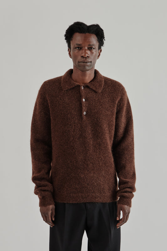 Sunflower FW25 Mohair Polo Brown4
