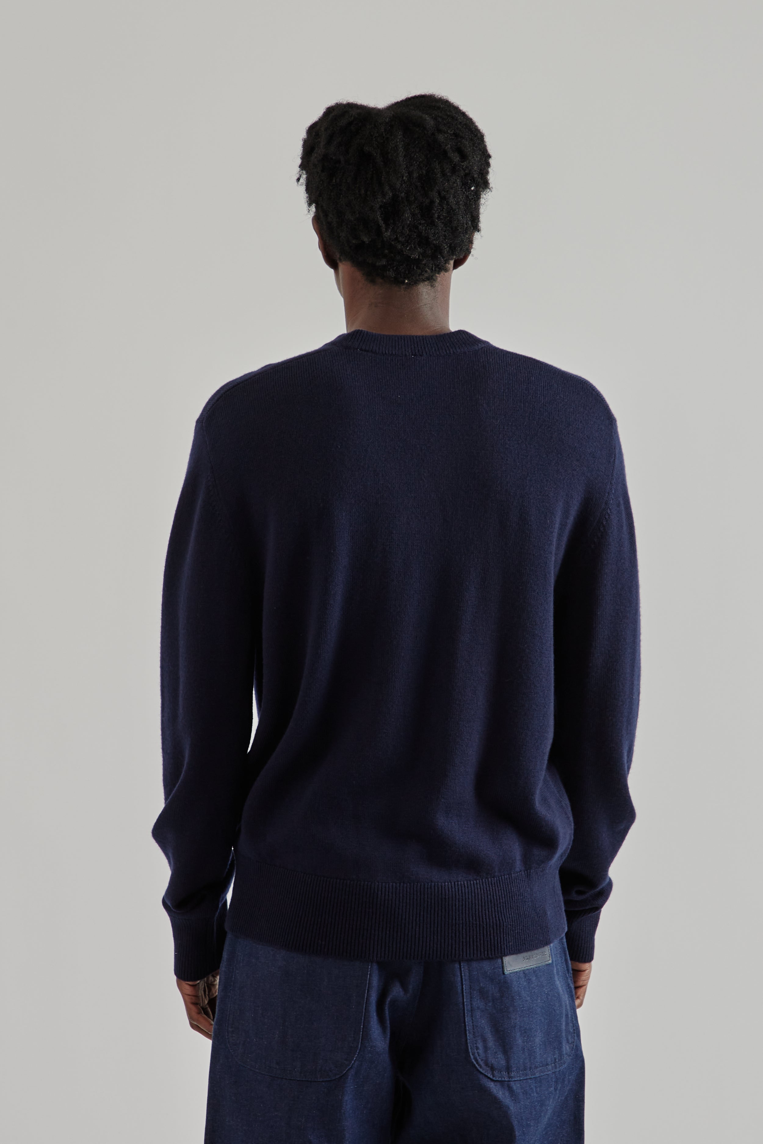 トップス SUNFLOWER Moon Merino V Neck Navy S Sunflower Moon Merino V Neck - Navy | Wallace Mercantile Shop