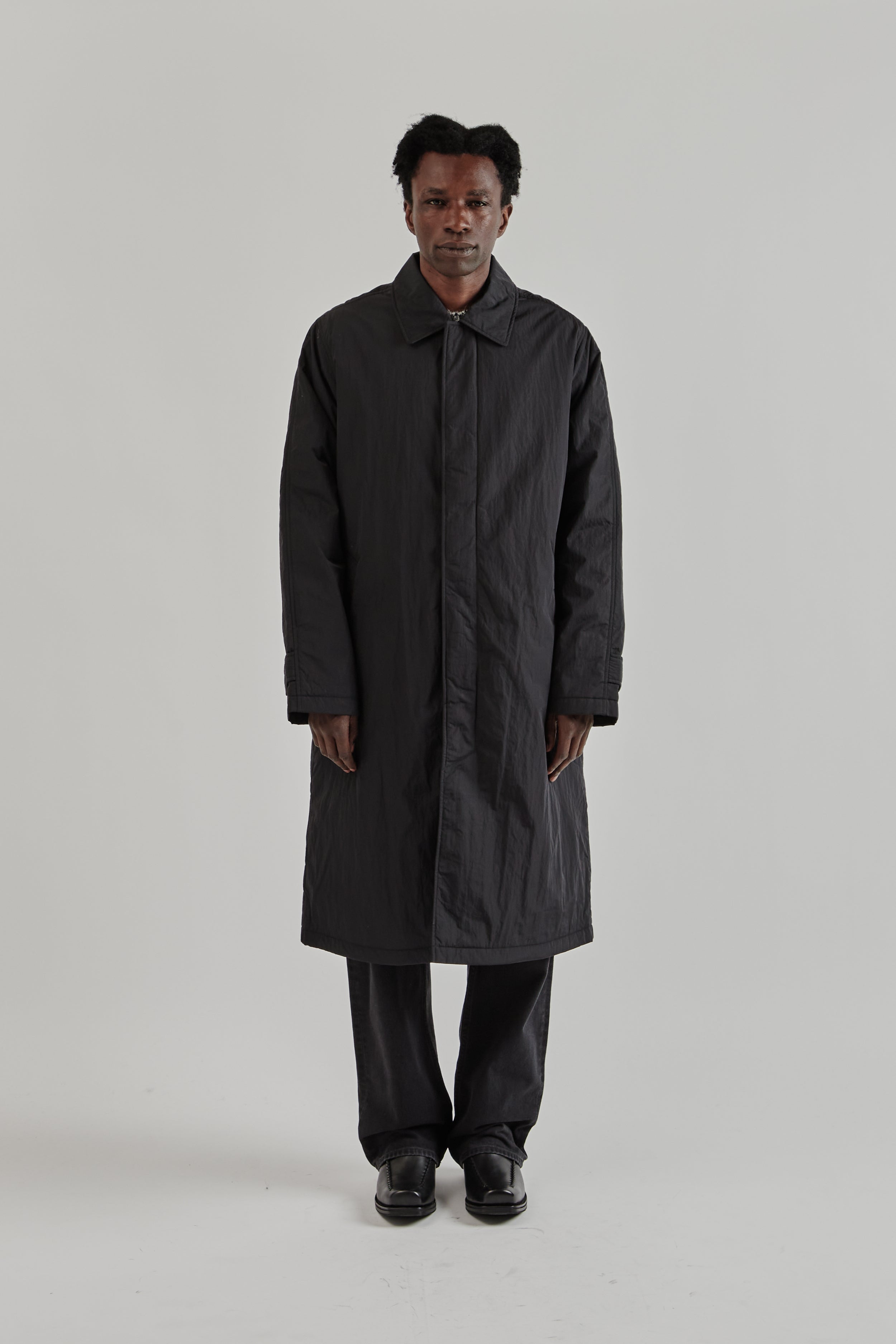 Sunflower Relaxed Nylon Coat - Black | Wallace Mercantile Shop