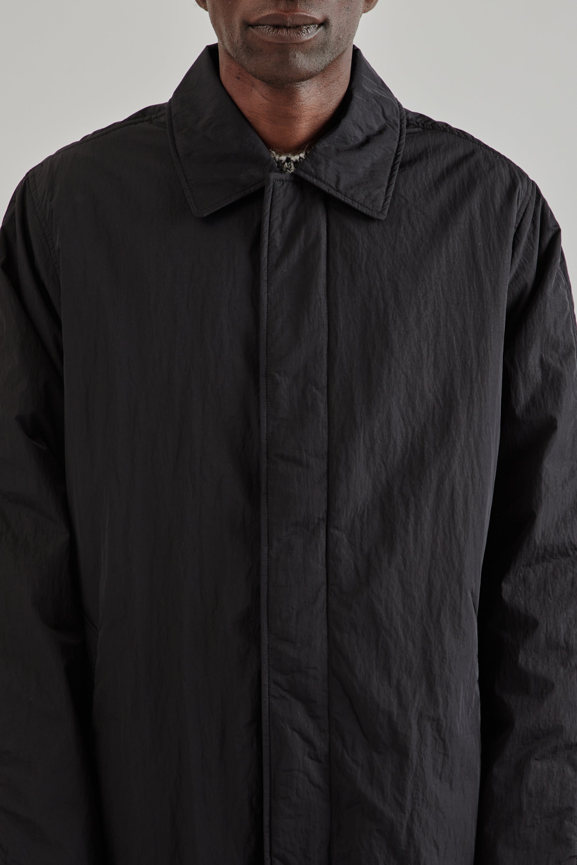 Sunflower FW25 Relaxed Nylon Coat Black13
