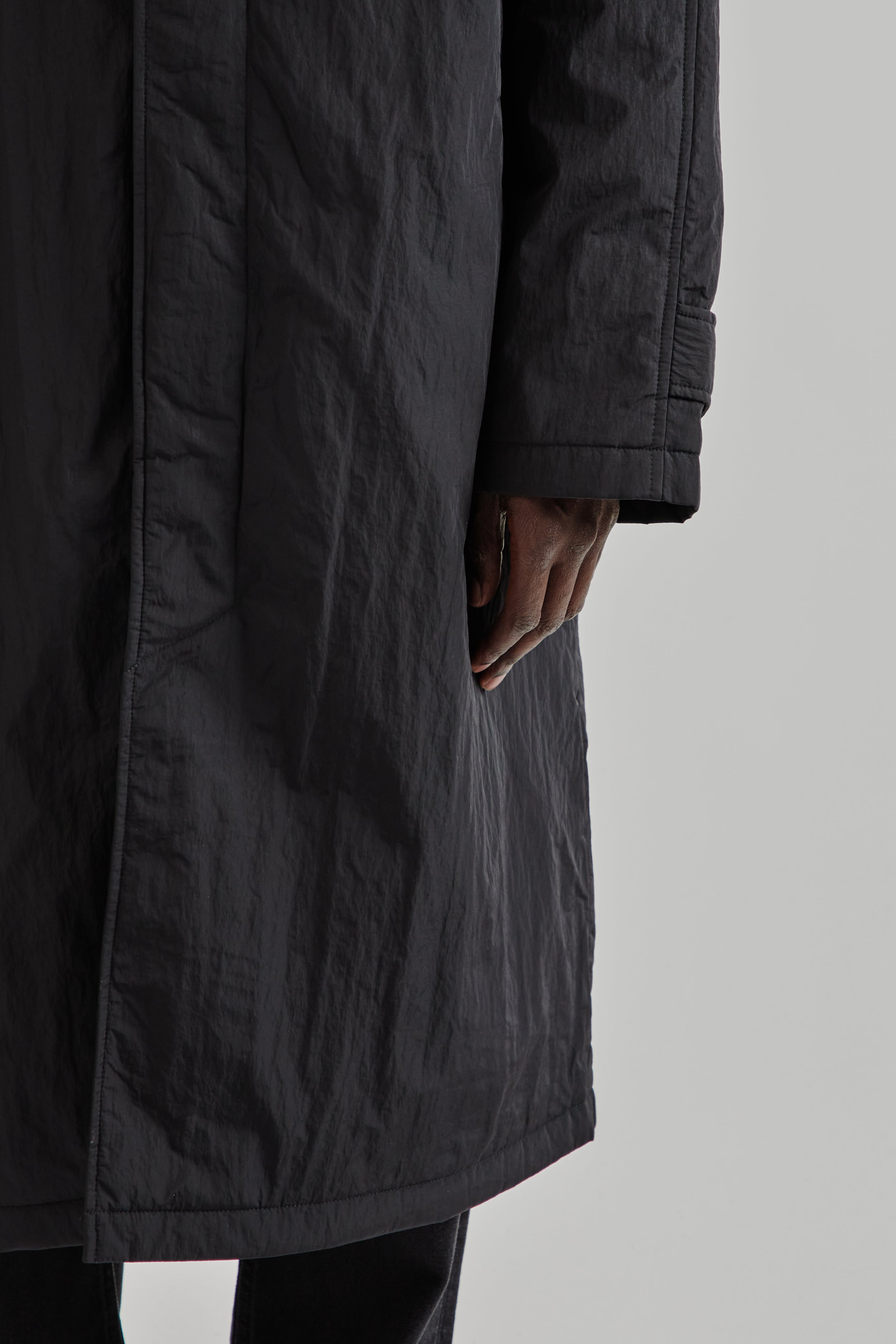 Sunflower Relaxed Nylon Coat - Black | Wallace Mercantile Shop