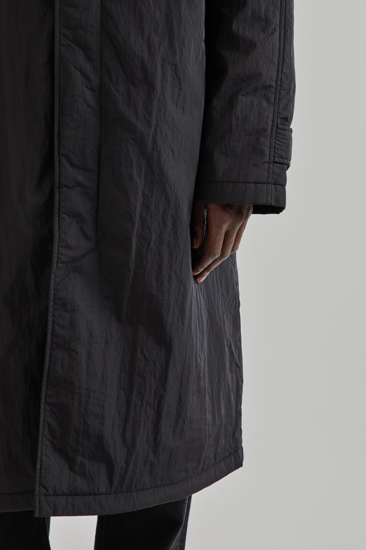 Sunflower FW25 Relaxed Nylon Coat Black15