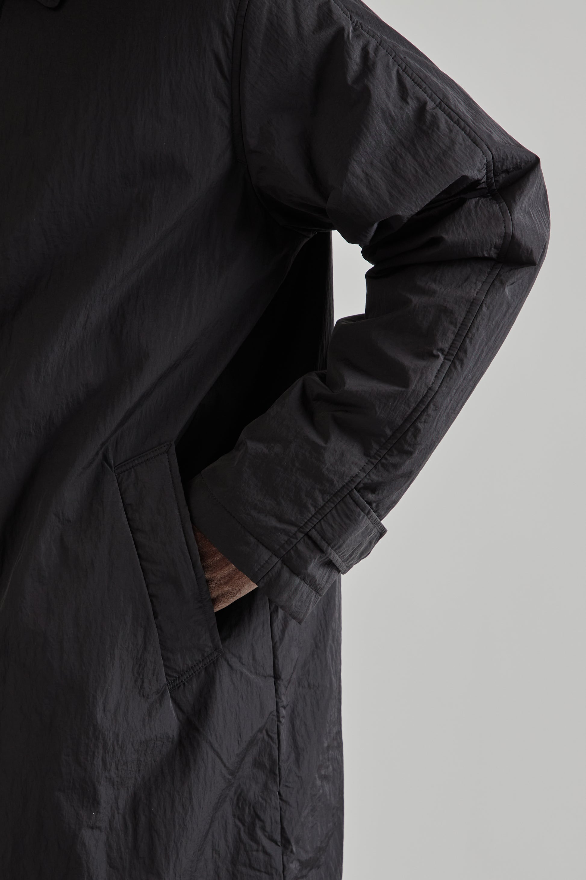 Sunflower FW25 Relaxed Nylon Coat Black16