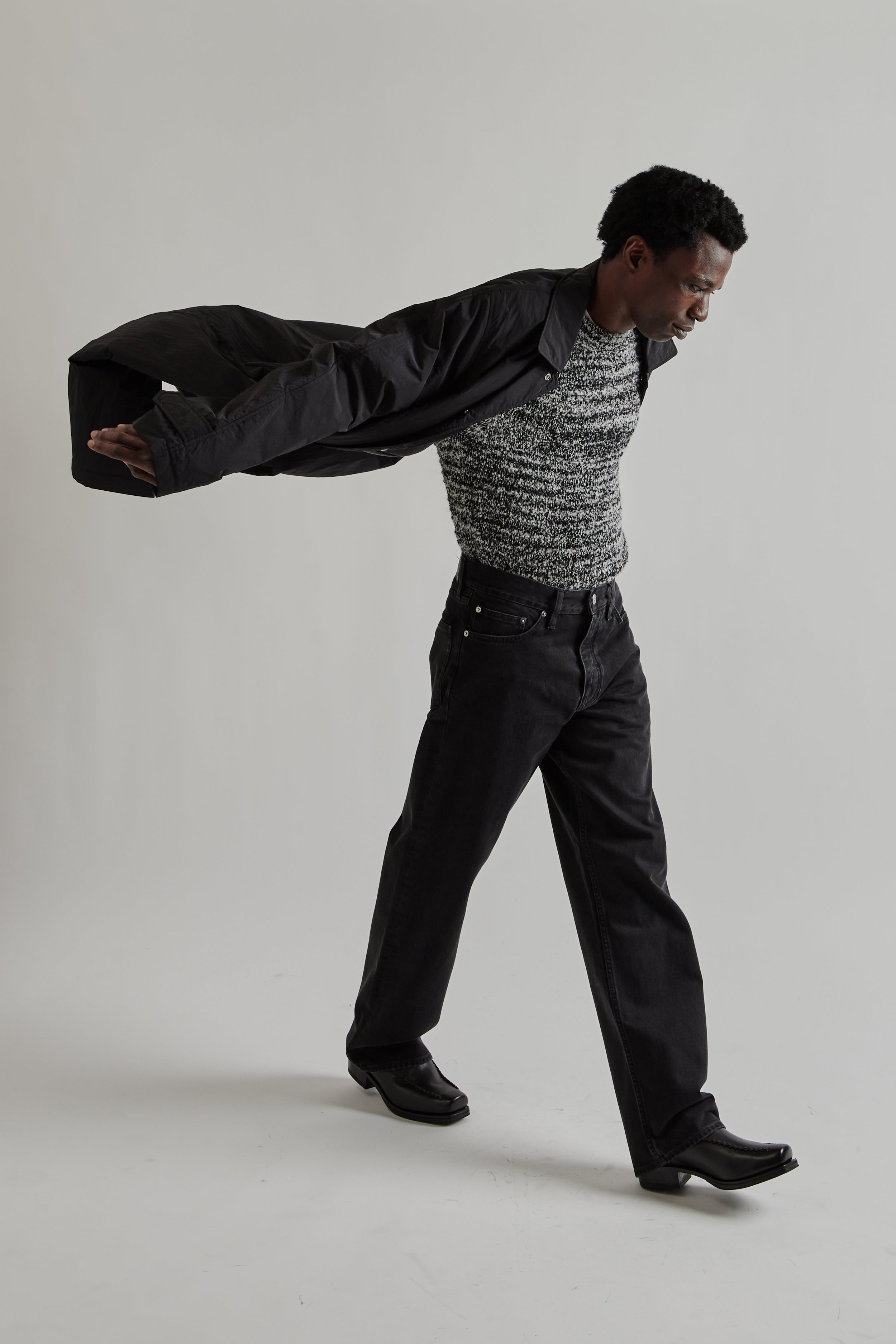 Sunflower Relaxed Nylon Coat - Black | Wallace Mercantile Shop