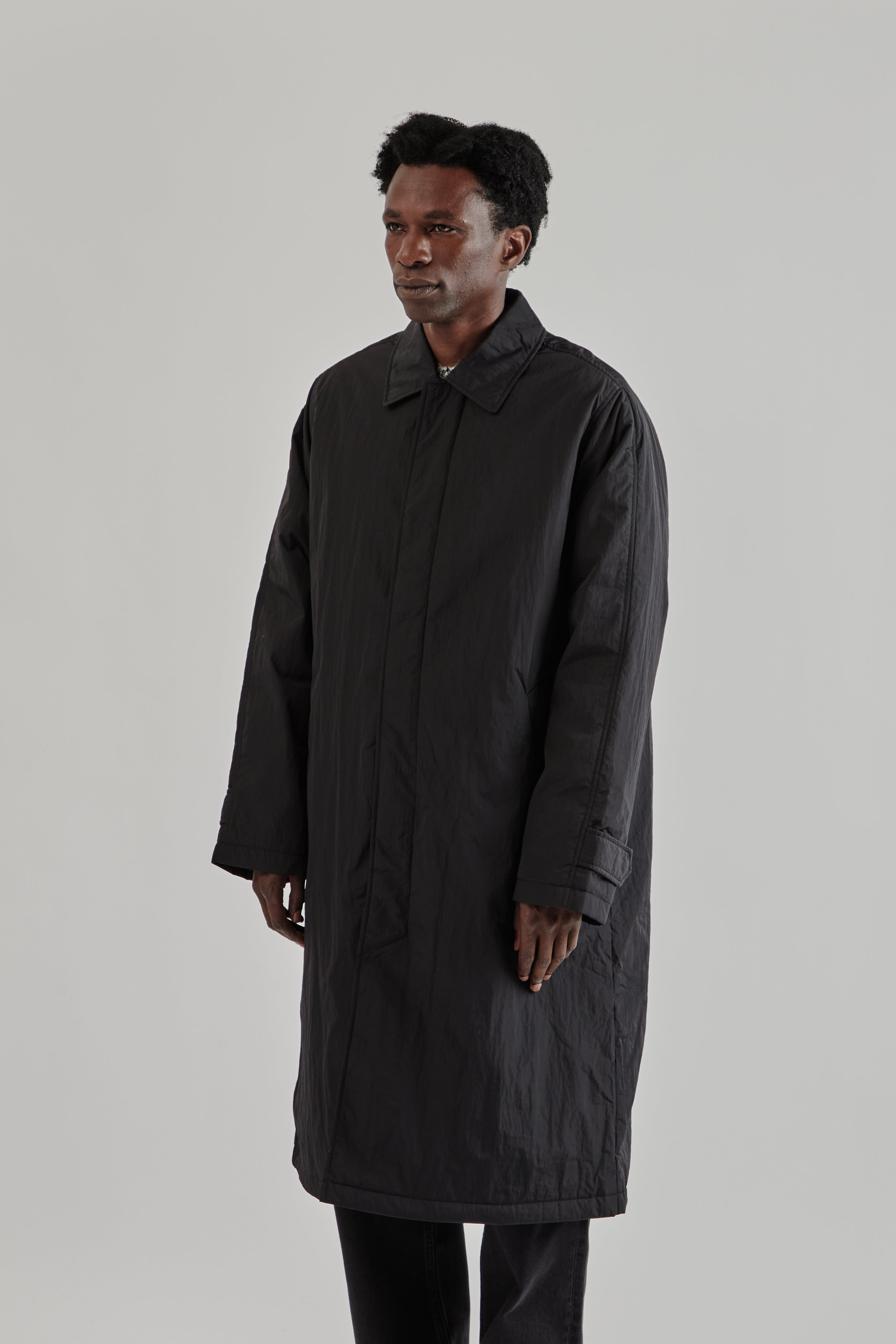 Sunflower Relaxed Nylon Coat - Black | Wallace Mercantile Shop