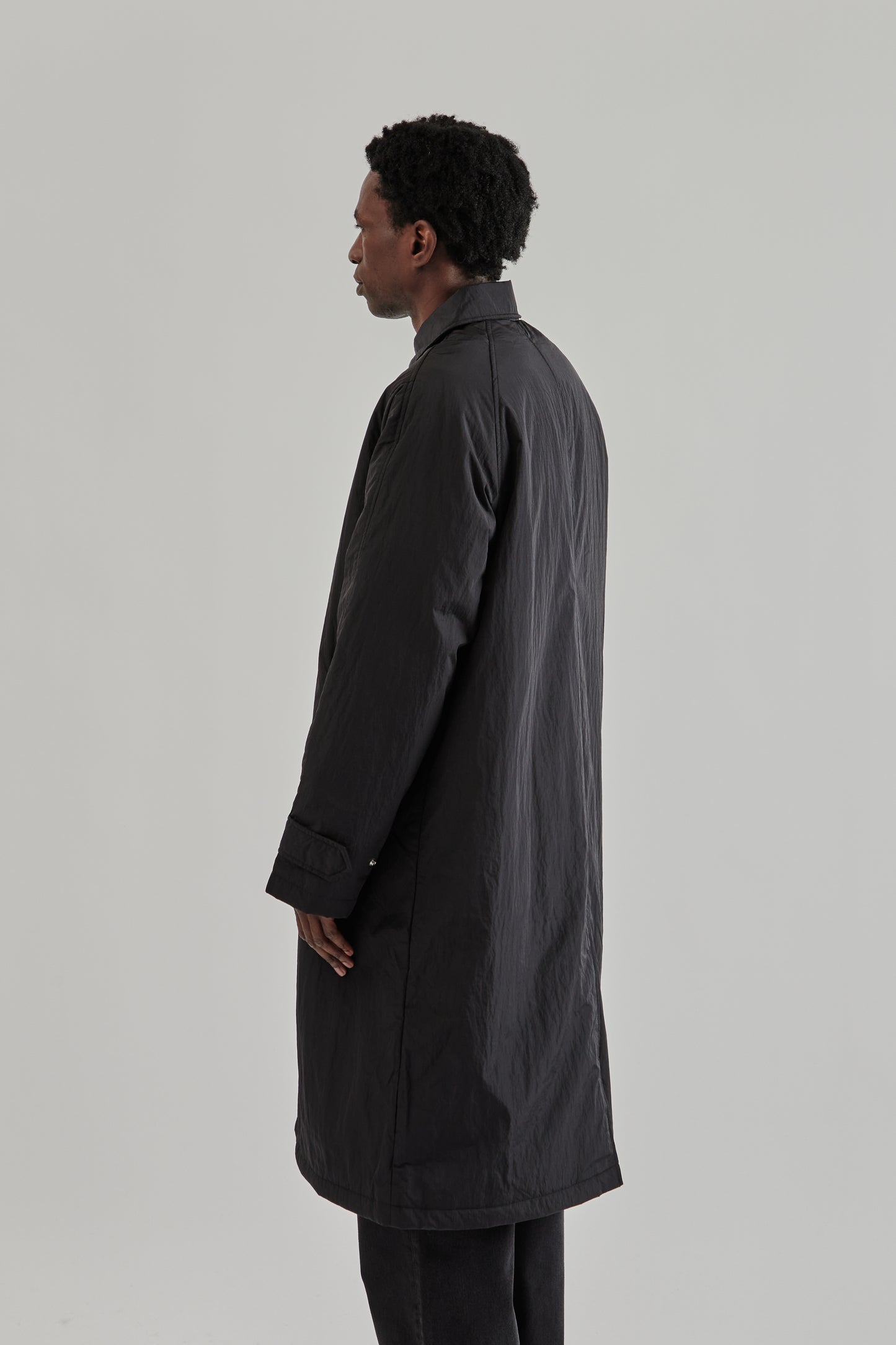 Sunflower FW25 Relaxed Nylon Coat Black8