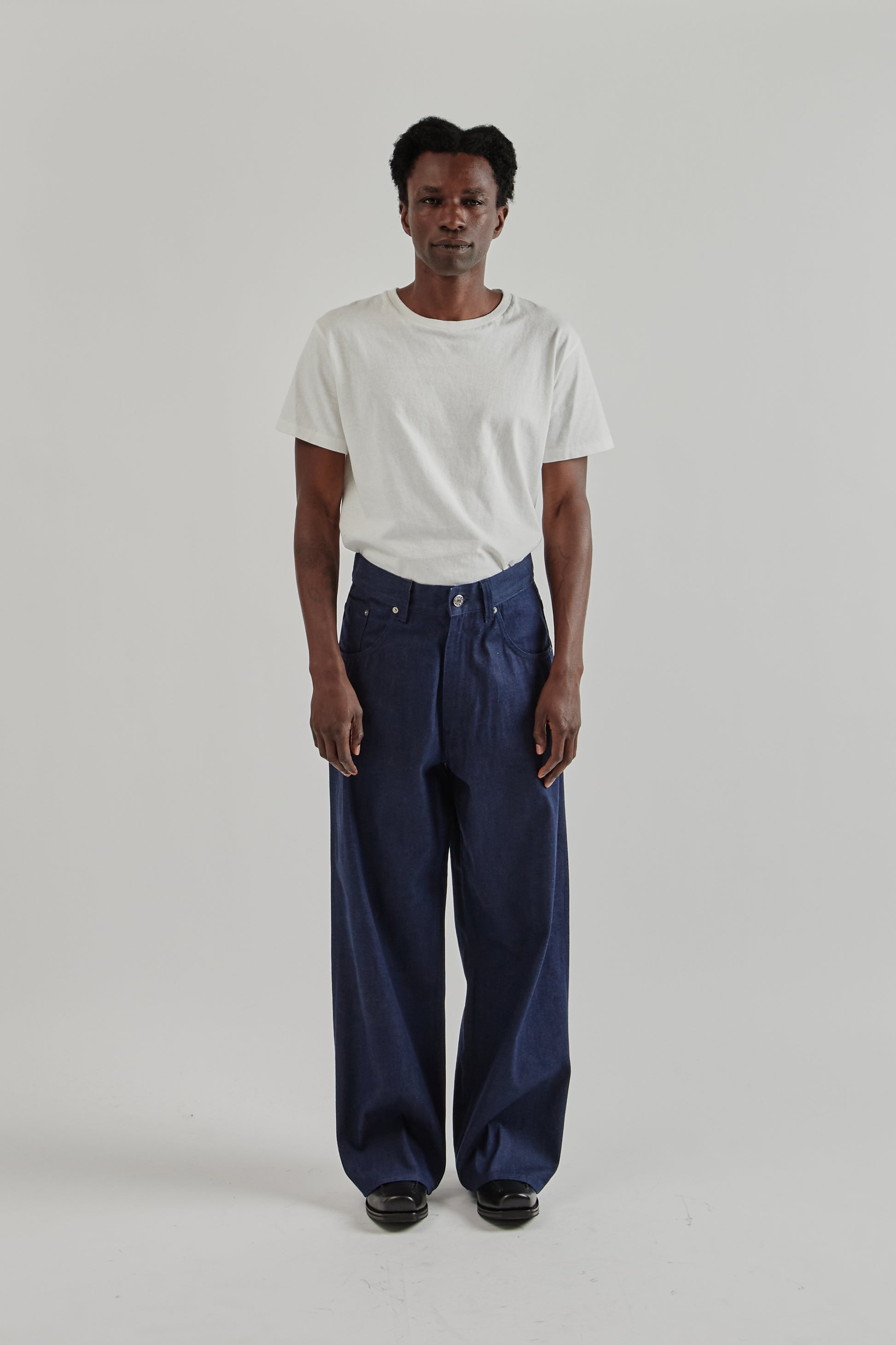 Sunflower FW25 Super Wide Cinch Denim Indigo Raw1