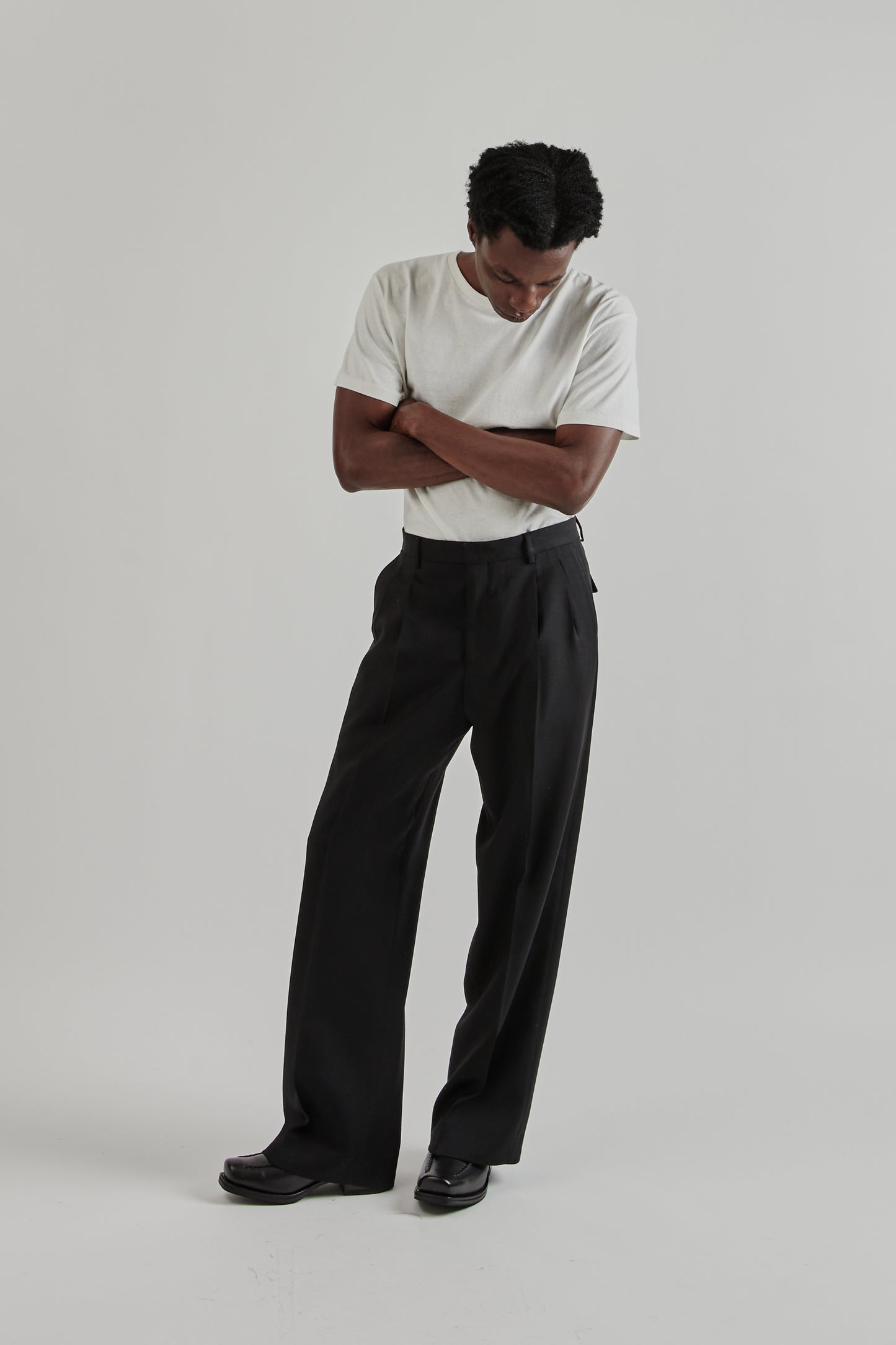 Sunflower FW25 Wide Pleated Trouser Black26