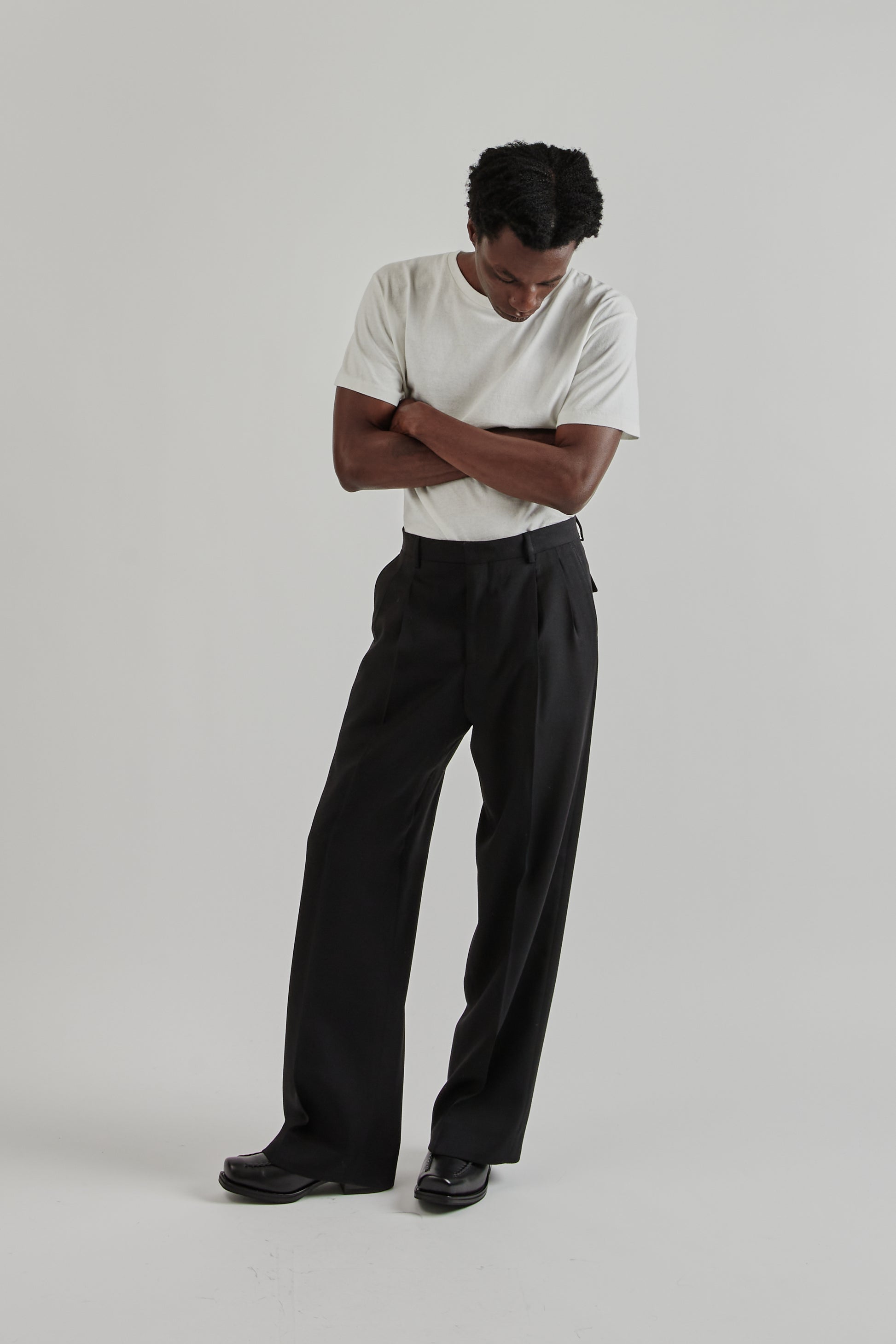 Sunflower FW25 Wide Pleated Trouser Black26