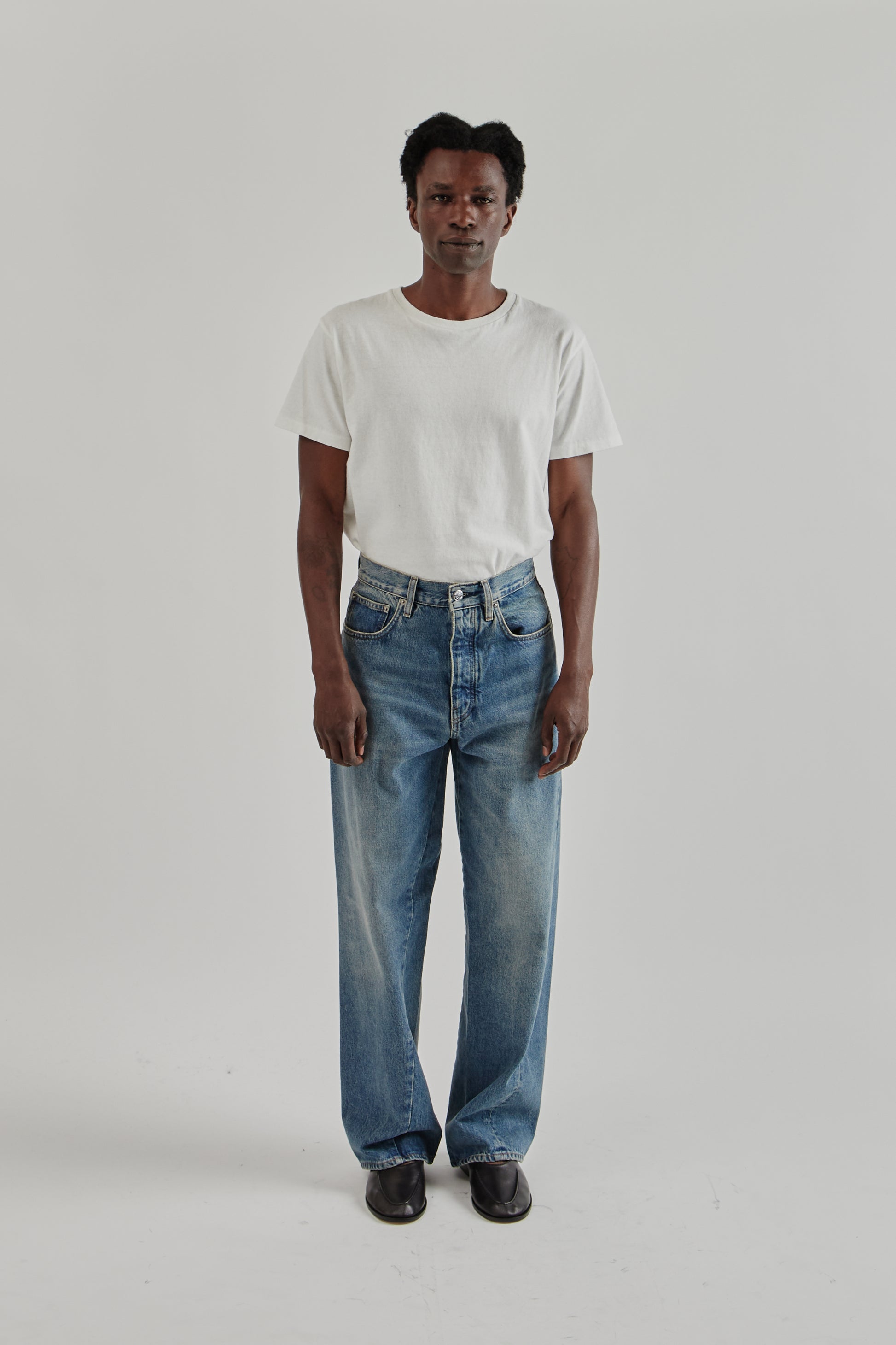 Sunflower FW25 Wide Twist Denim Dark Blue Vintage1