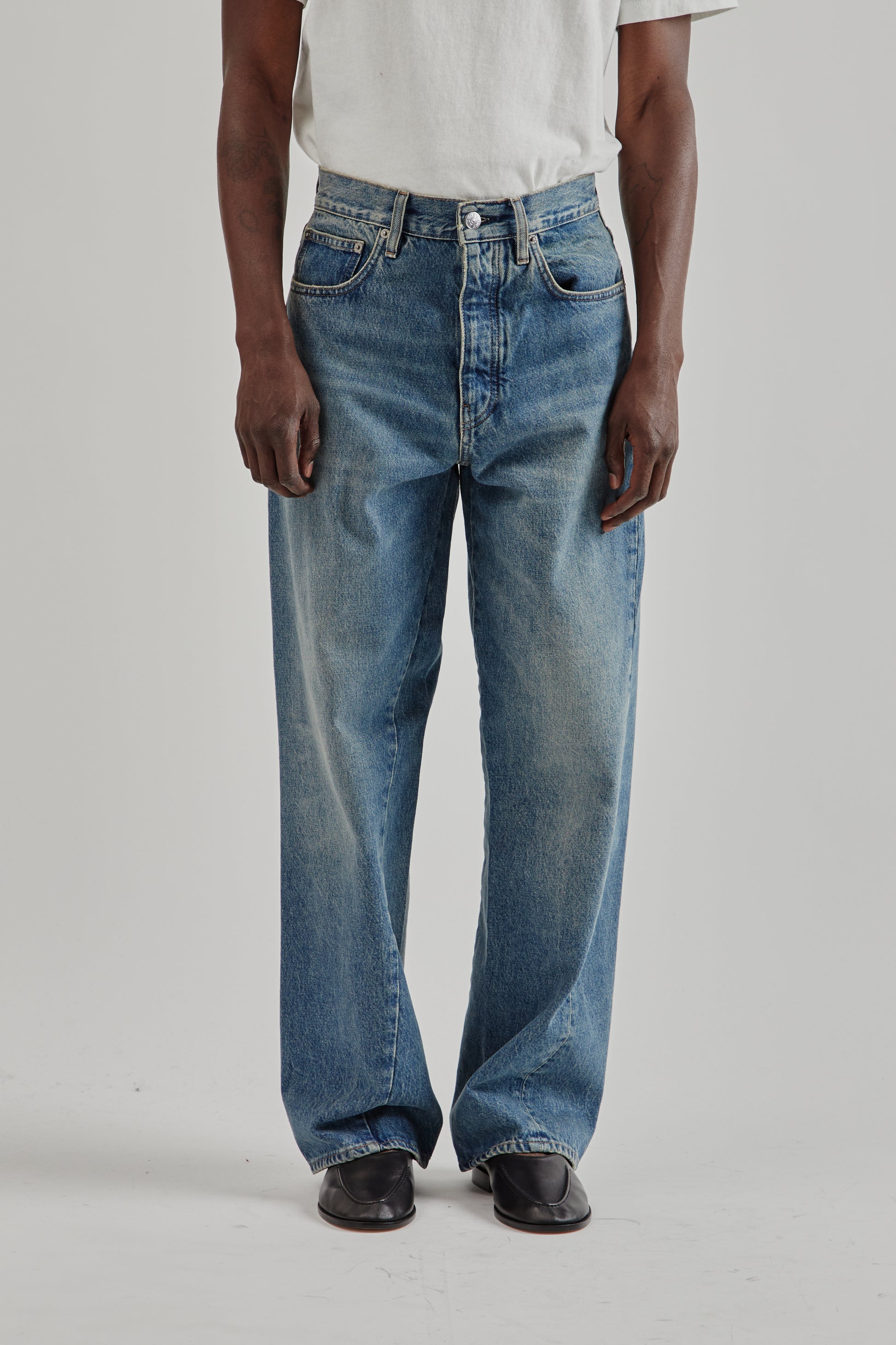 Sunflower FW25 Wide Twist Denim Dark Blue Vintage3