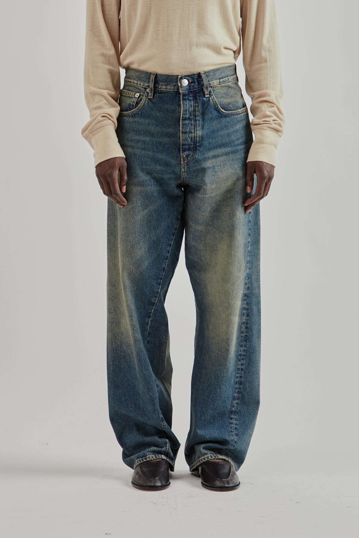Sunflower Wide Twist Denim - Dirty Blue | Wallace Mercantile Shop