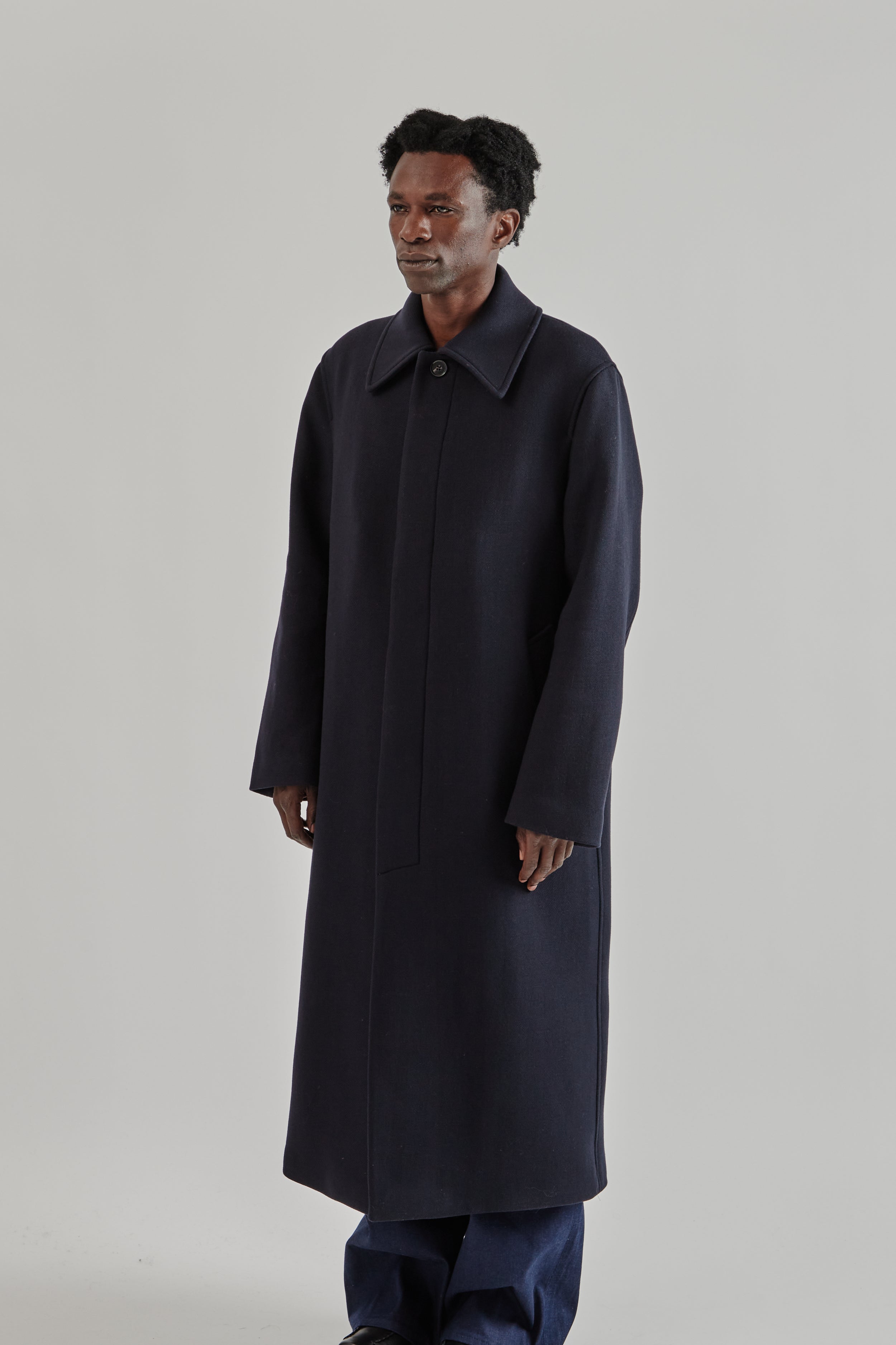 ジャケット・アウター Sunflower 23AW Winter Coat 46 Sunflower Winter Coat - Navy | Wallace Mercantile Shop