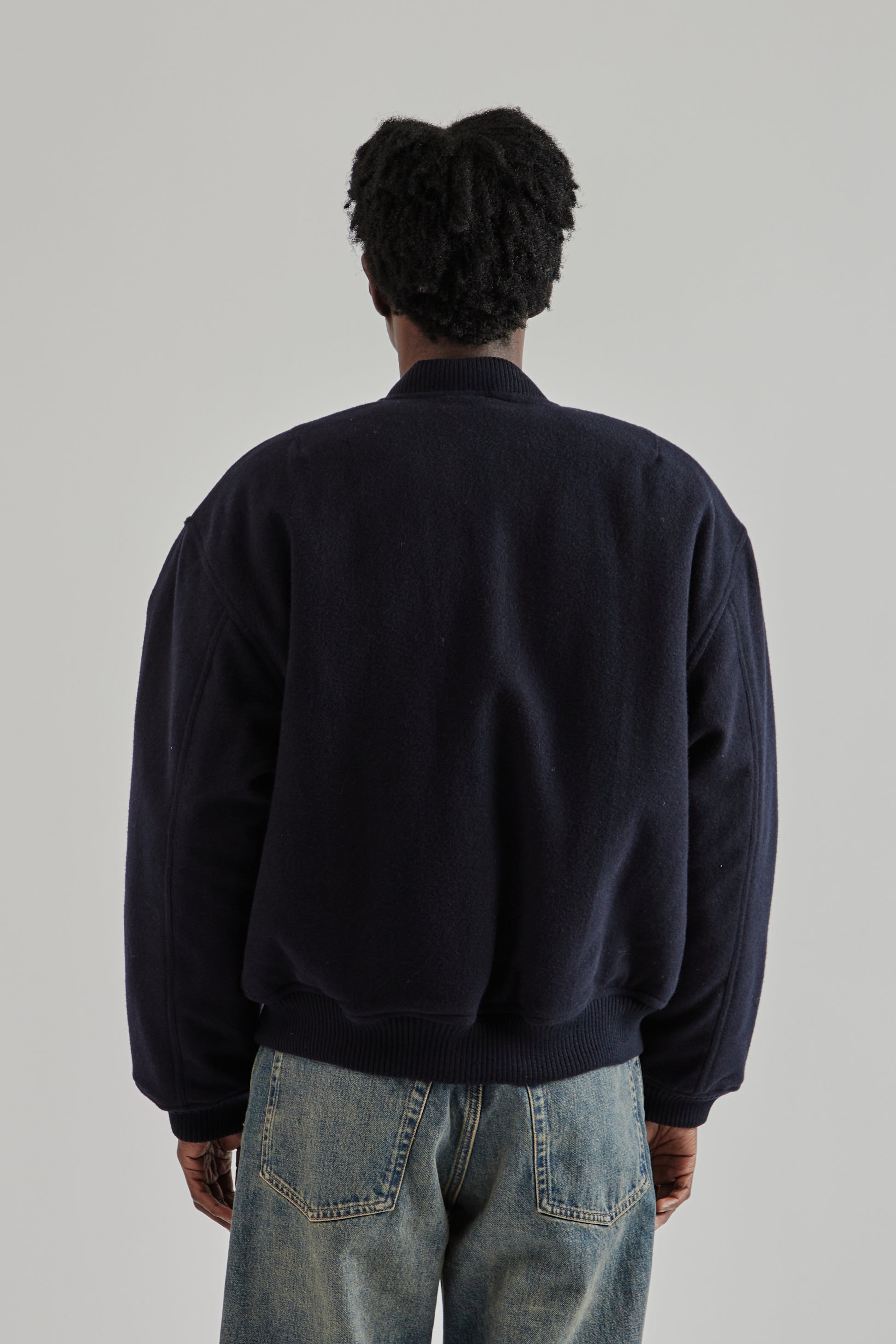 Sunflower FW25 Wool Bomber Navy12