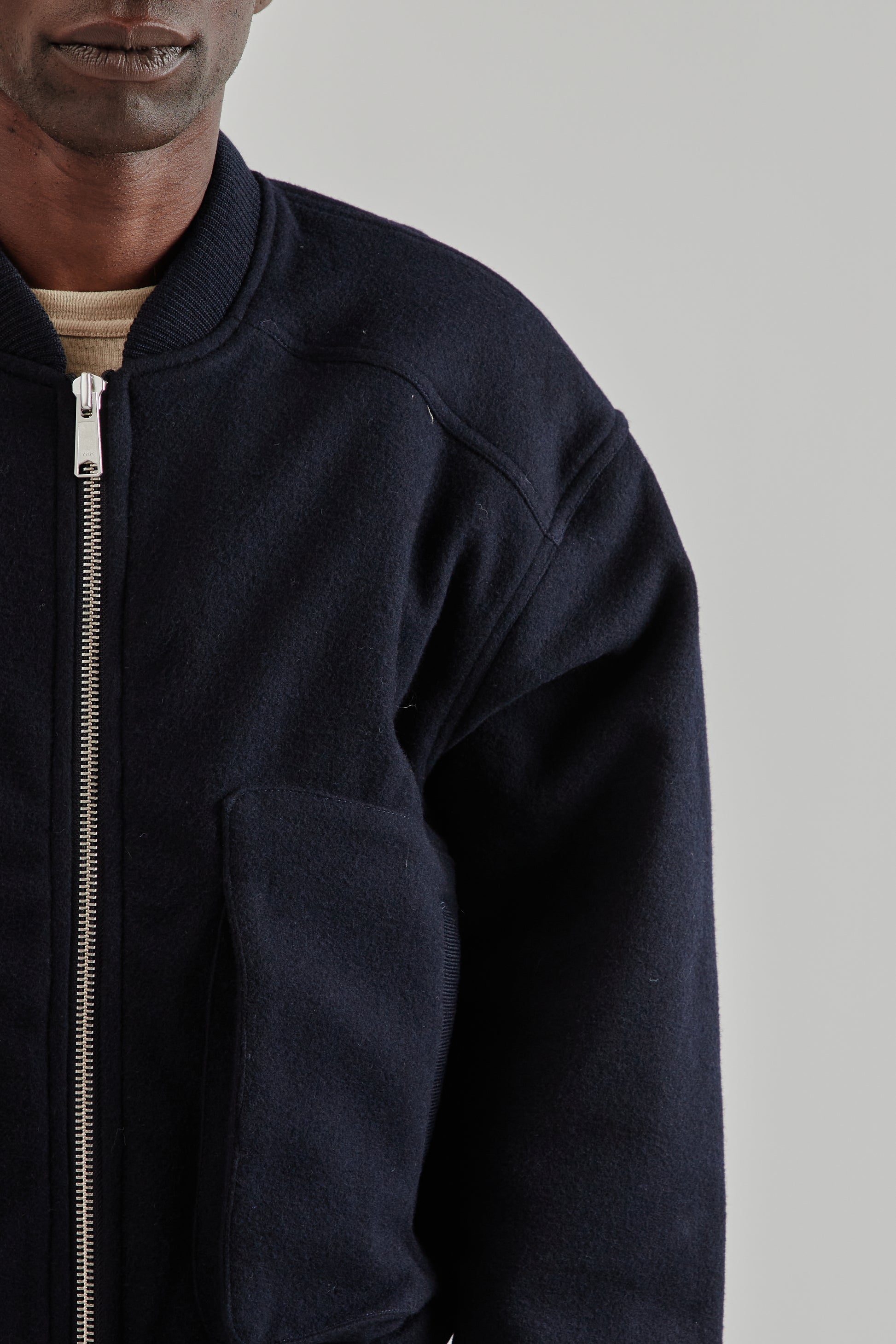 Sunflower FW25 Wool Bomber Navy15