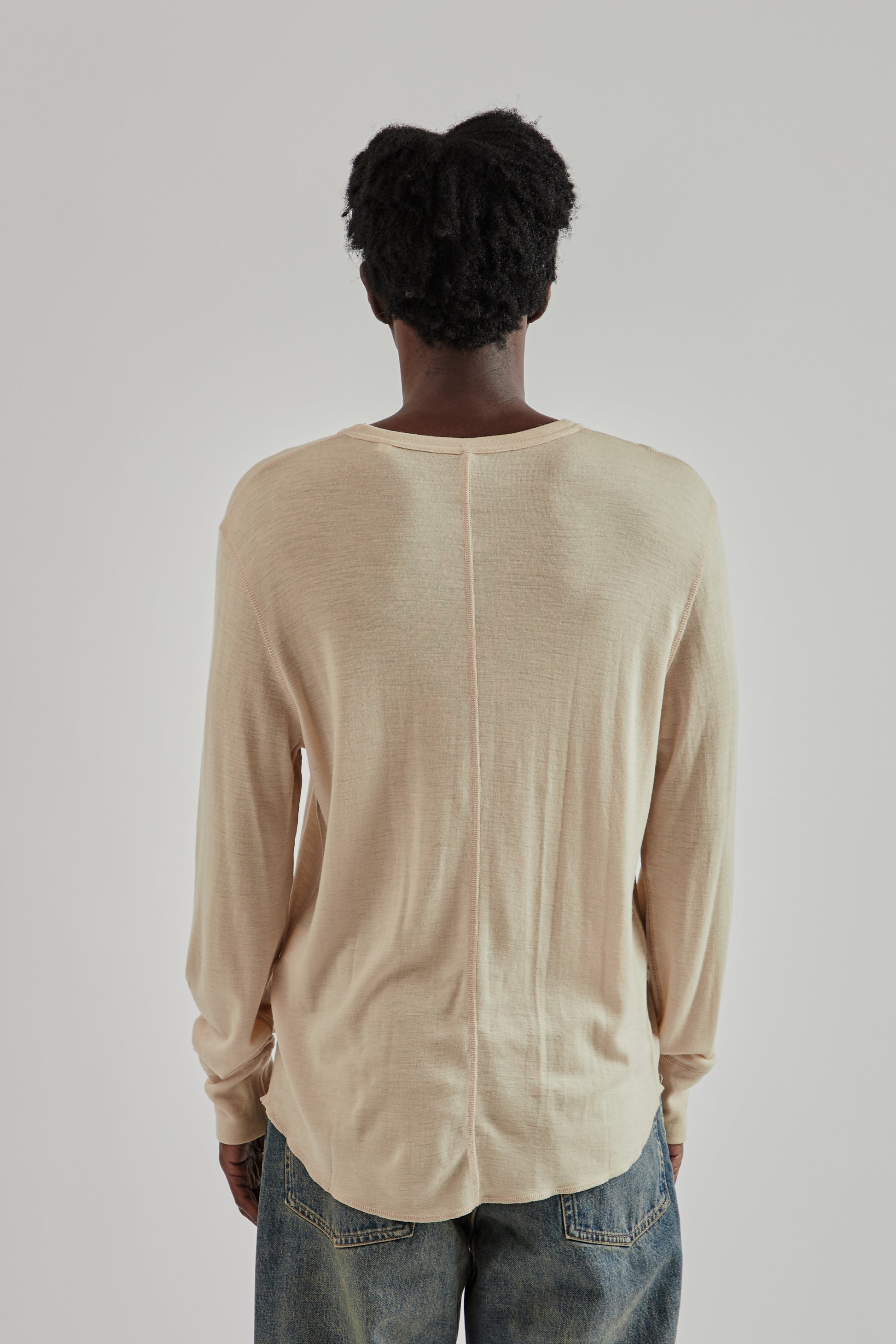 Sunflower FW25 Wool Tee Long Sleeve Beige12