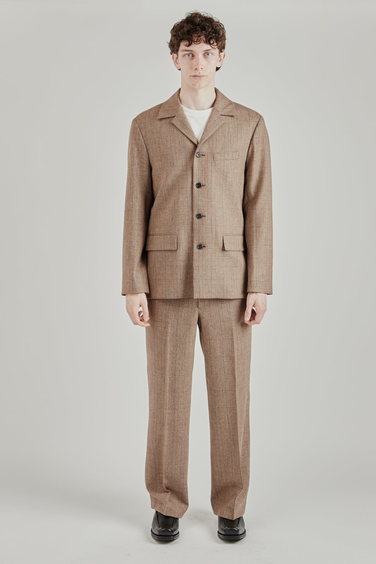 4 Button Blazer - Dark Sand