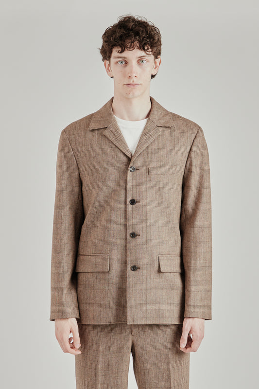 4 Button Blazer - Dark Sand