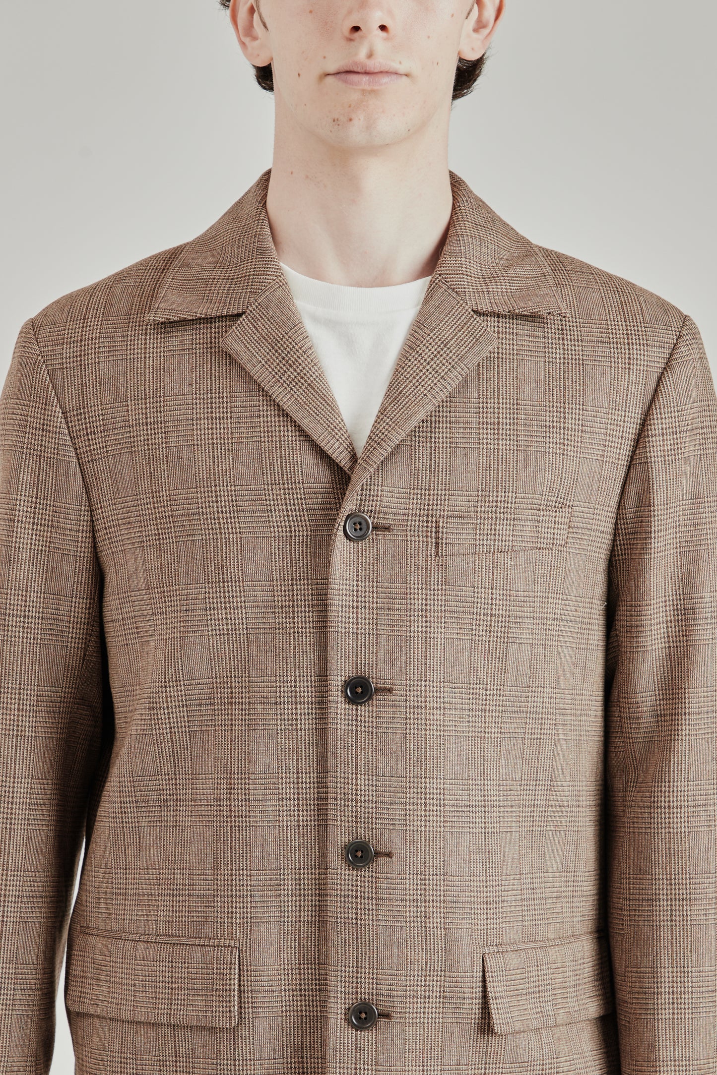 4 Button Blazer - Dark Sand