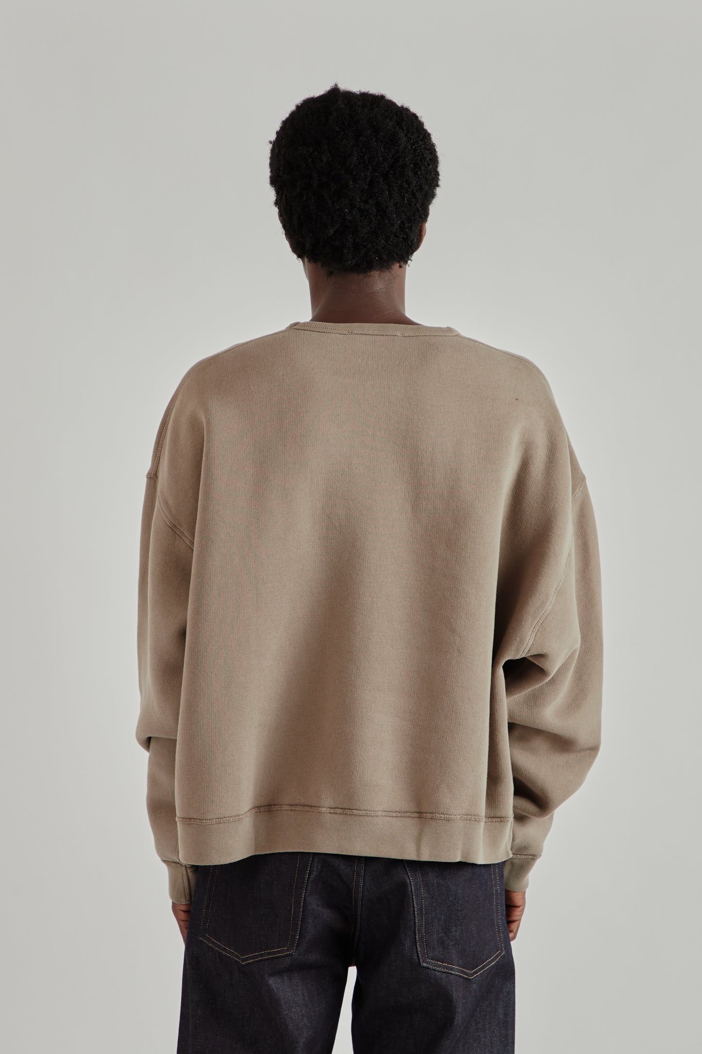 Crew Sweat - Brown Washed