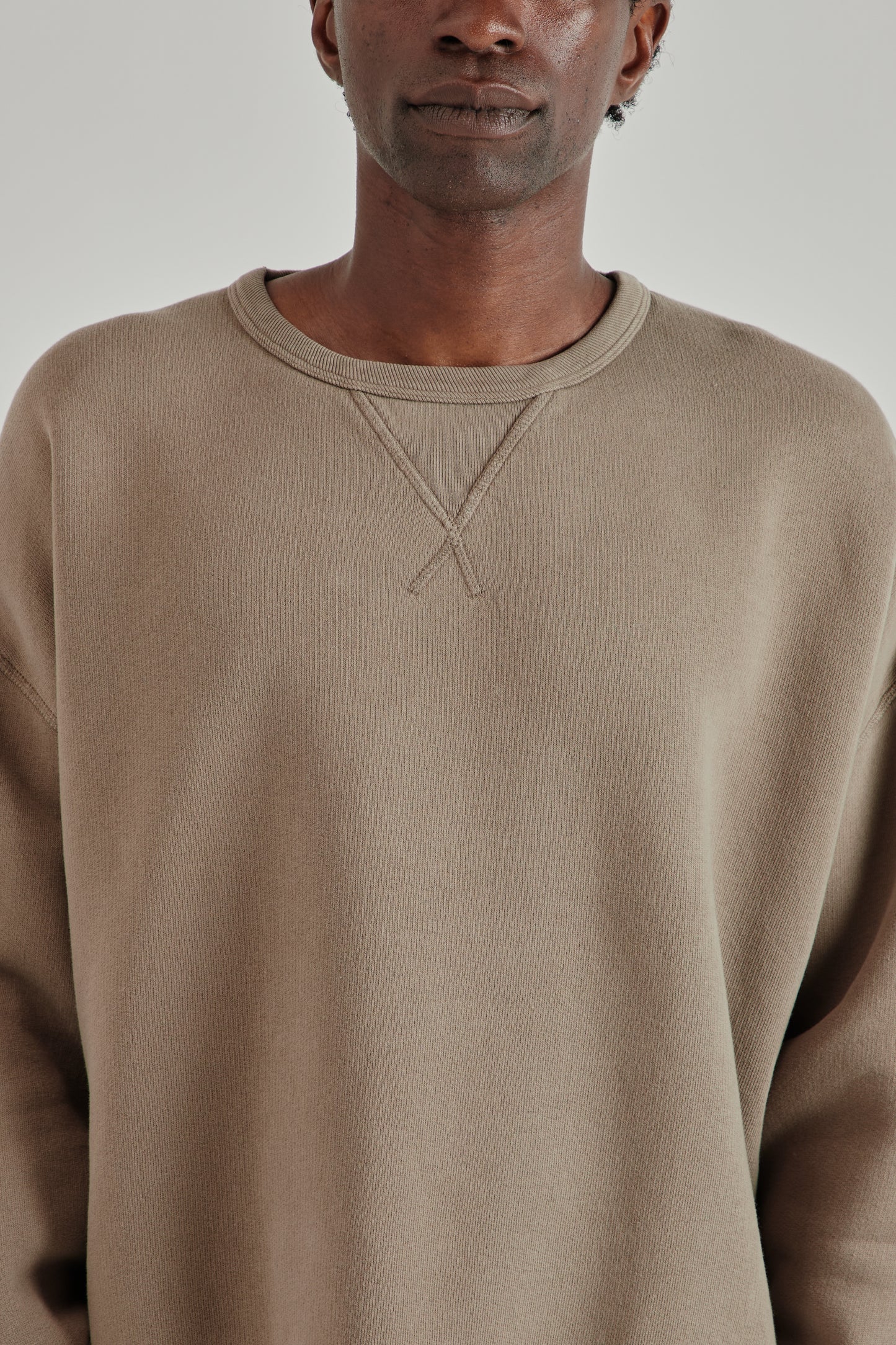 Crew Sweat - Brown Washed