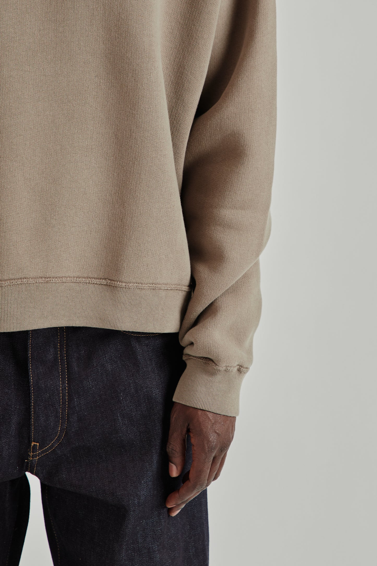 Crew Sweat - Brown Washed