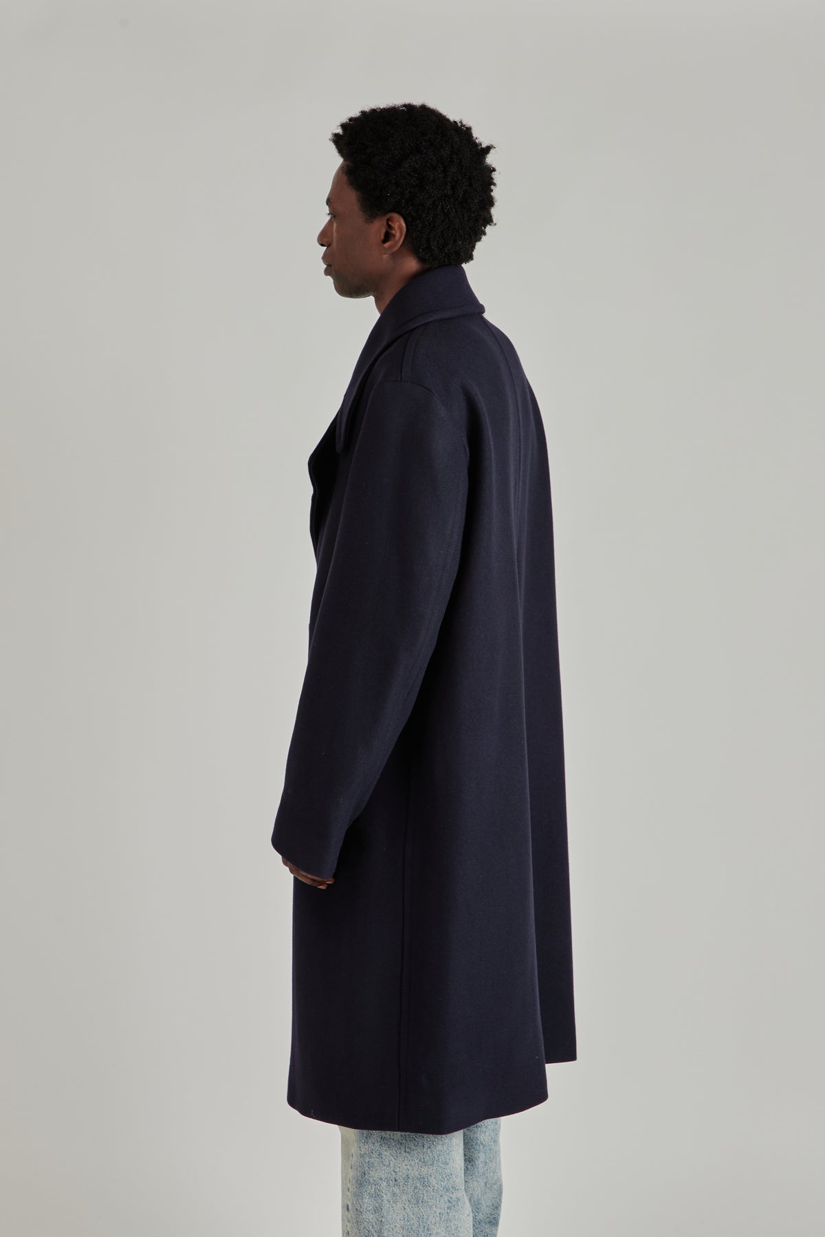 Sunflower FW26 DB Overcoat Navy 1087