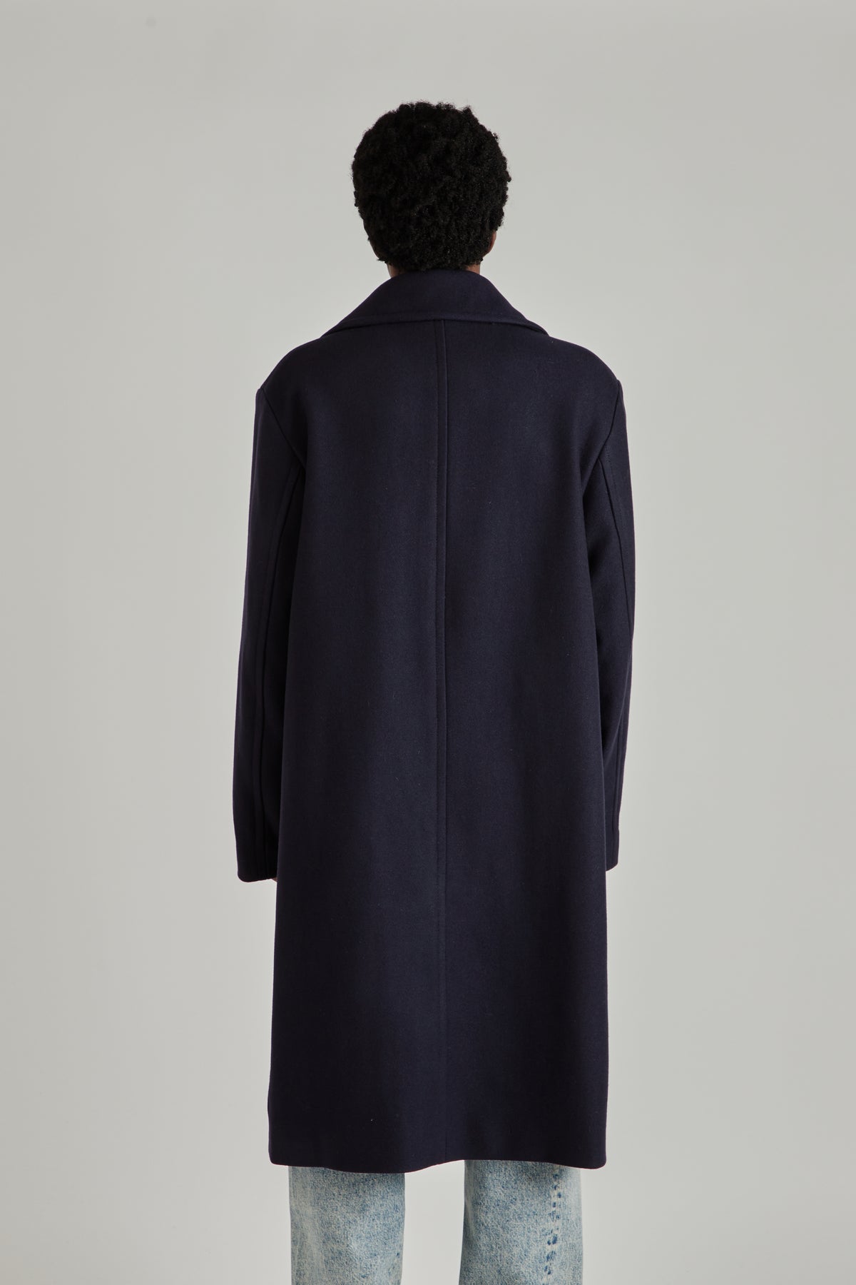 Sunflower FW26 DB Overcoat Navy 1091