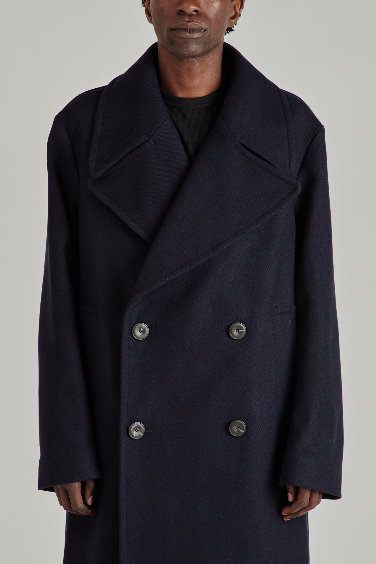 Sunflower FW26 DB Overcoat Navy 1092