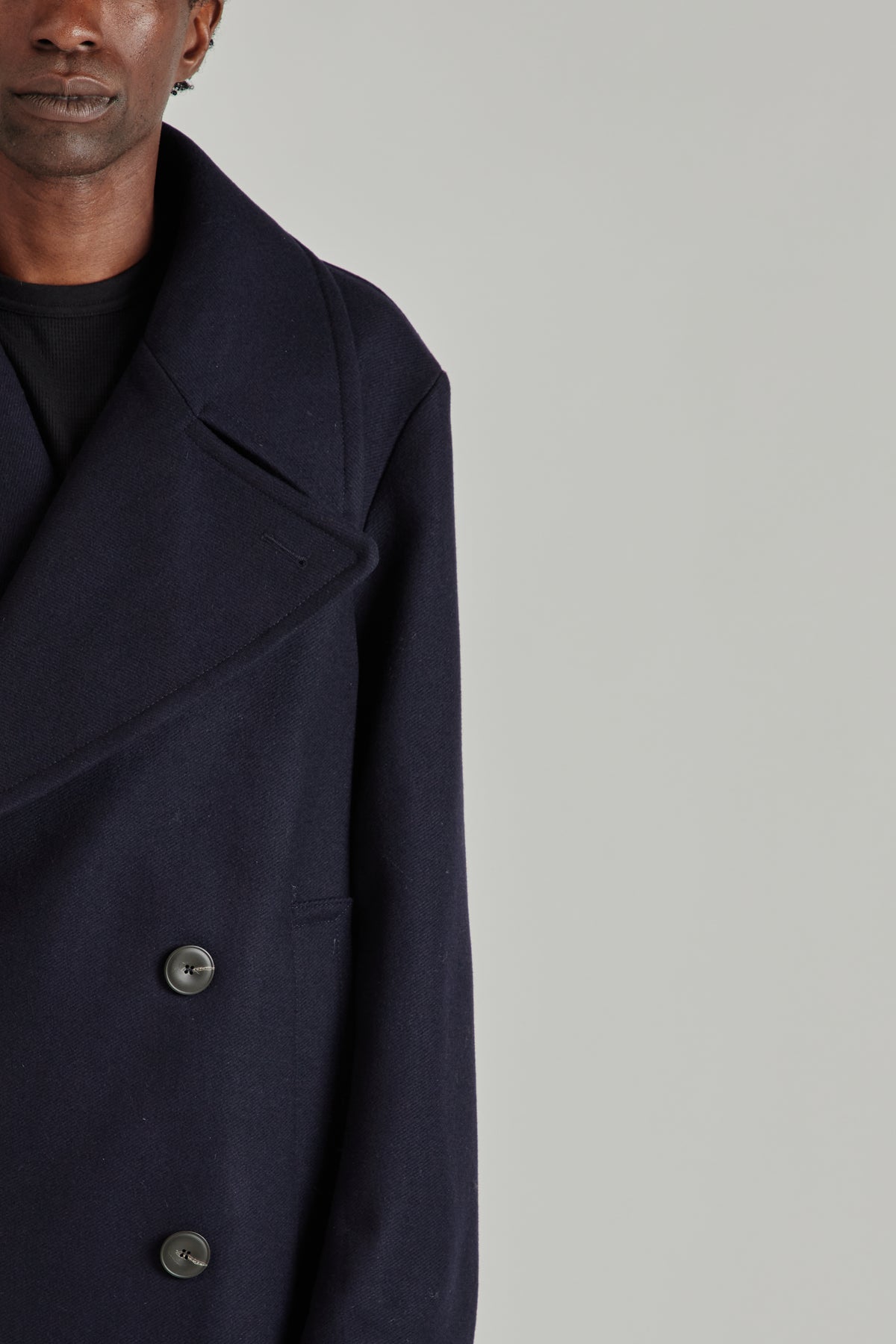 Sunflower FW26 DB Overcoat Navy 1093