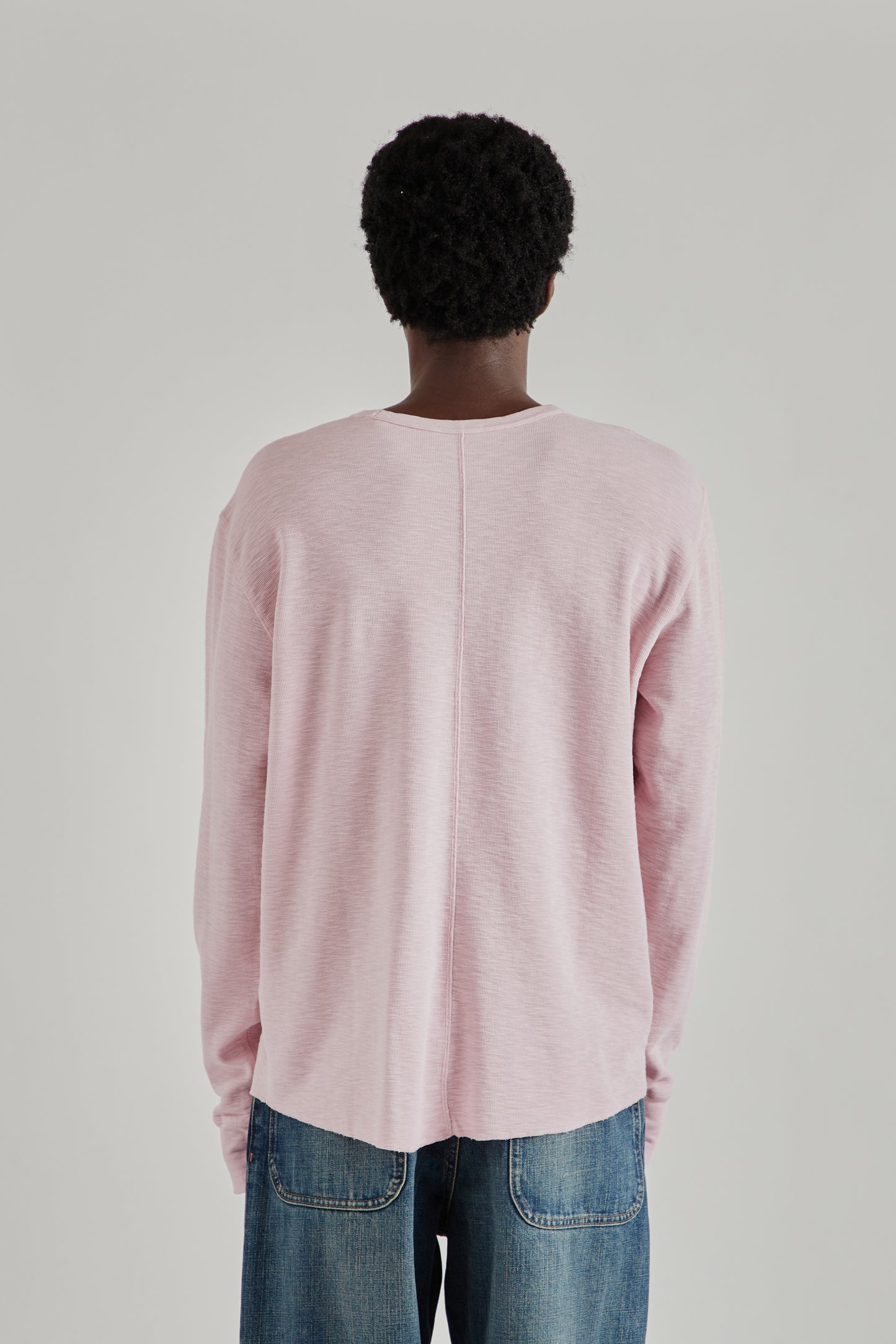 Longsleeve Waffle Tee - Pink
